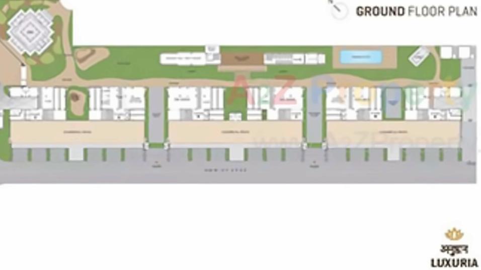 Layout of real estate project Anushthan located at Chenpur, Ahmedabad, Gujarat