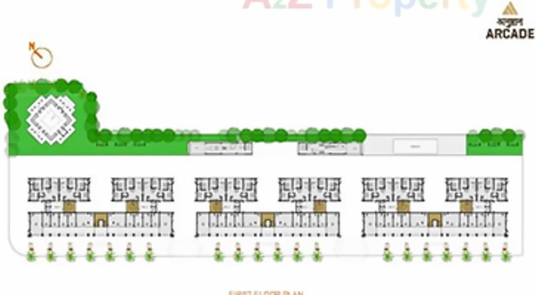 Layout of real estate project Anushthan located at Chenpur, Ahmedabad, Gujarat