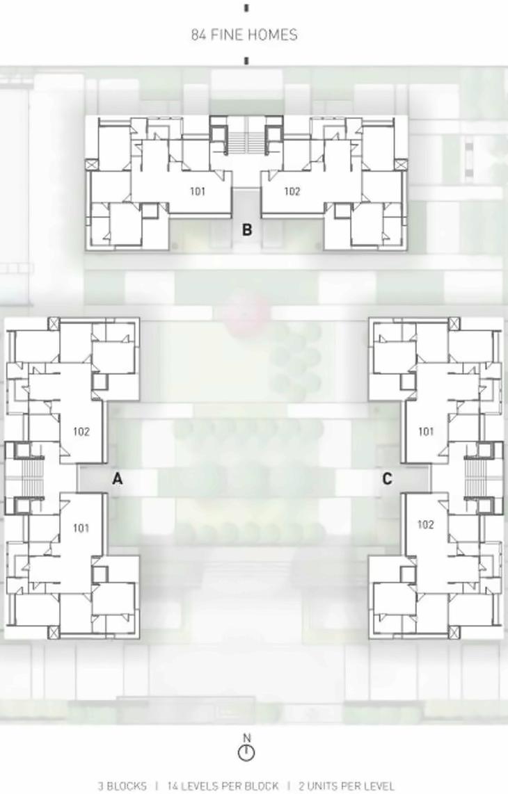 Layout of real estate project Anutham located at Gota, Ahmedabad, Gujarat