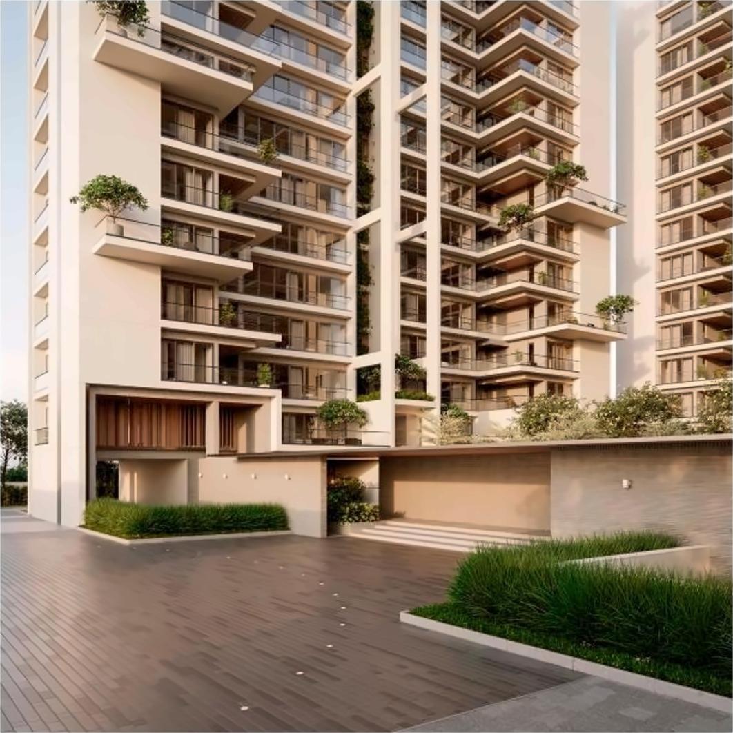 3D Elevation of real estate project Anutham located at Gota, Ahmedabad, Gujarat