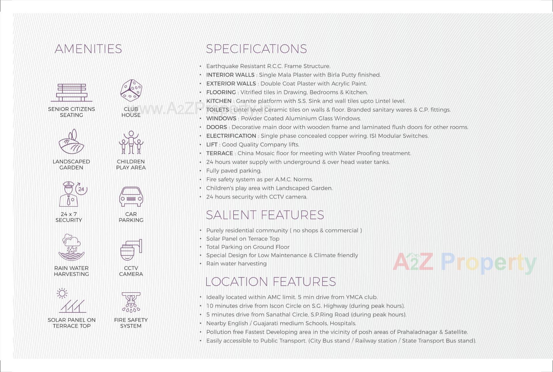  of real estate project Apaar Dream Homes located at Fatehvadi, Ahmedabad, Gujarat