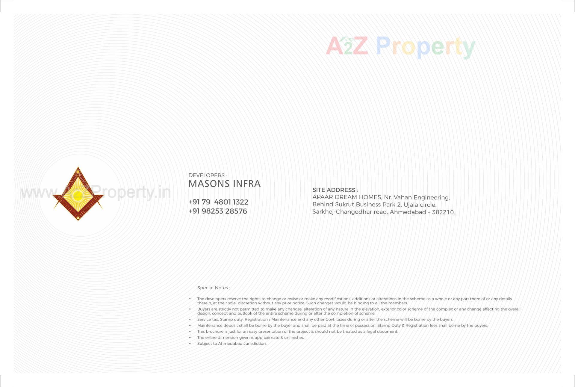  of real estate project Apaar Dream Homes located at Fatehvadi, Ahmedabad, Gujarat