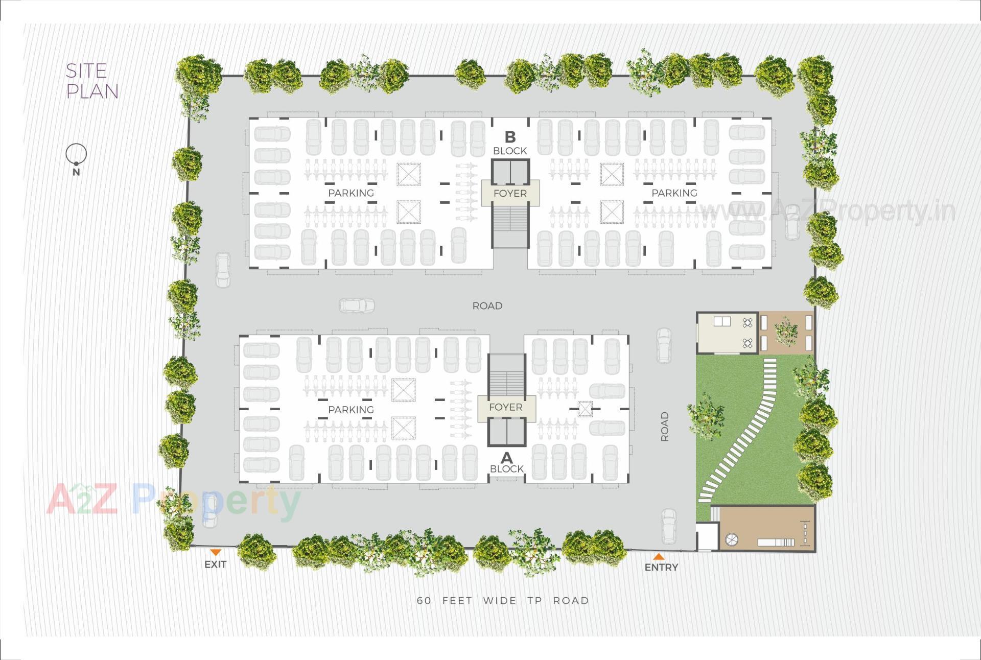 Layout of real estate project Apaar Dream Homes located at Fatehvadi, Ahmedabad, Gujarat
