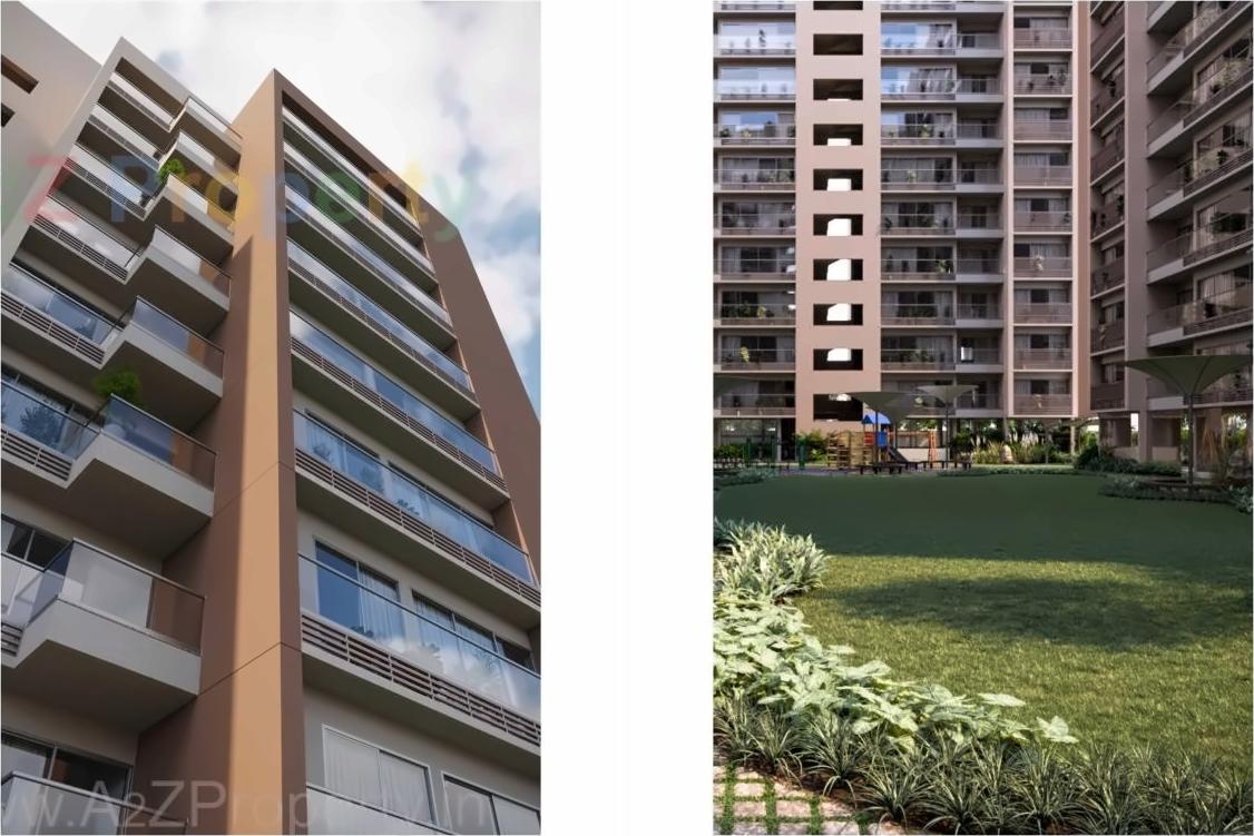 3D Elevation of real estate project Apoorvam located at Gota, Ahmedabad, Gujarat