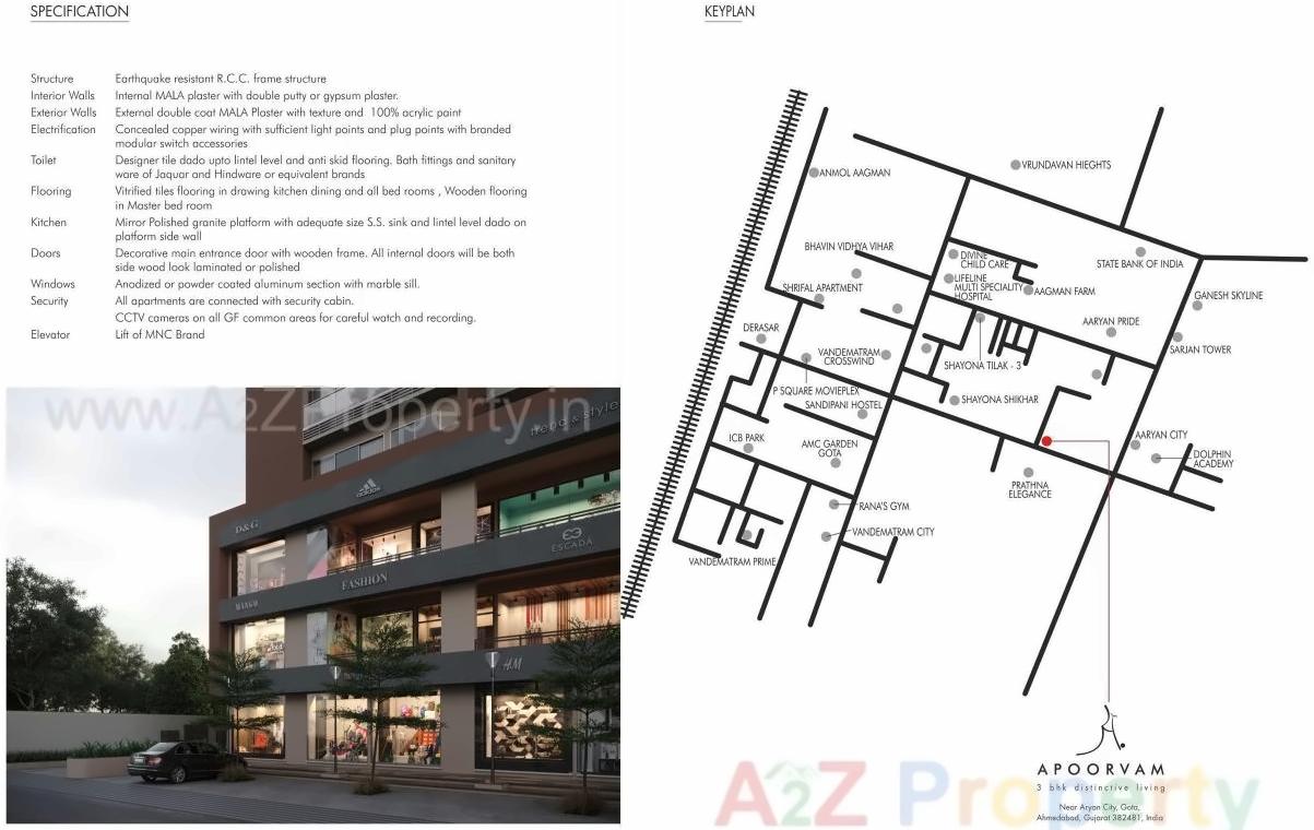  of real estate project Apoorvam located at Gota, Ahmedabad, Gujarat