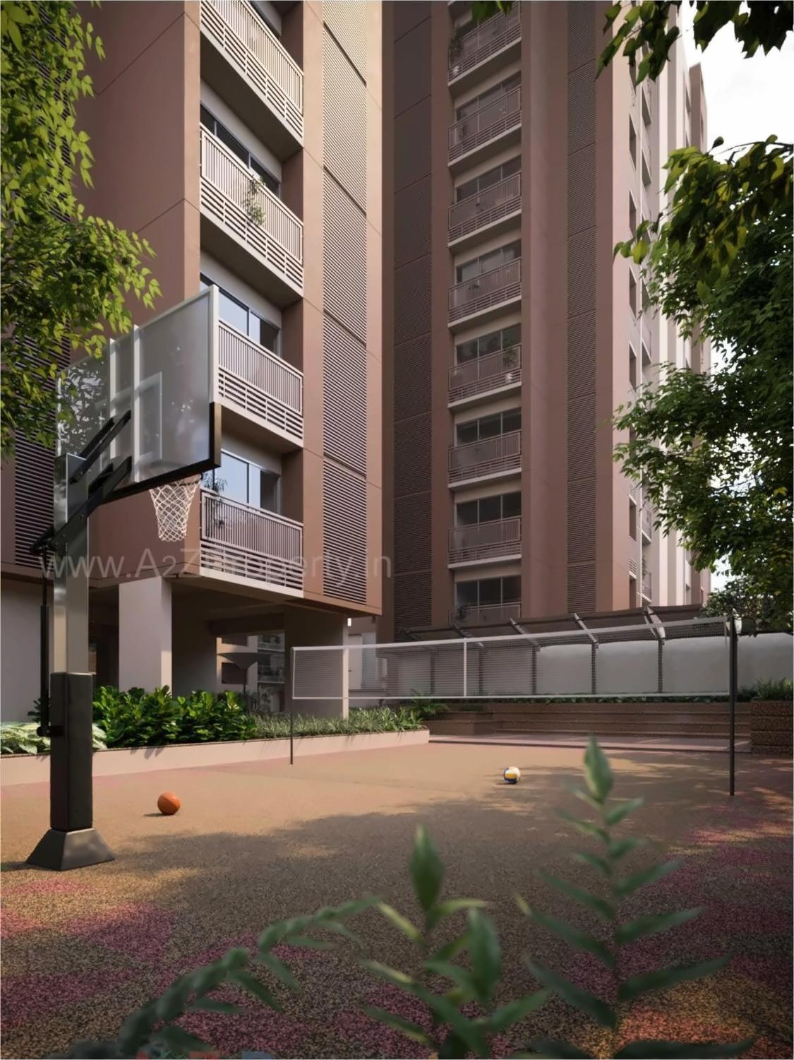 3D Elevation of real estate project Apoorvam located at Gota, Ahmedabad, Gujarat