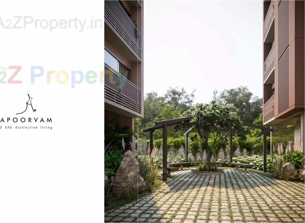 3D Elevation of real estate project Apoorvam located at Gota, Ahmedabad, Gujarat