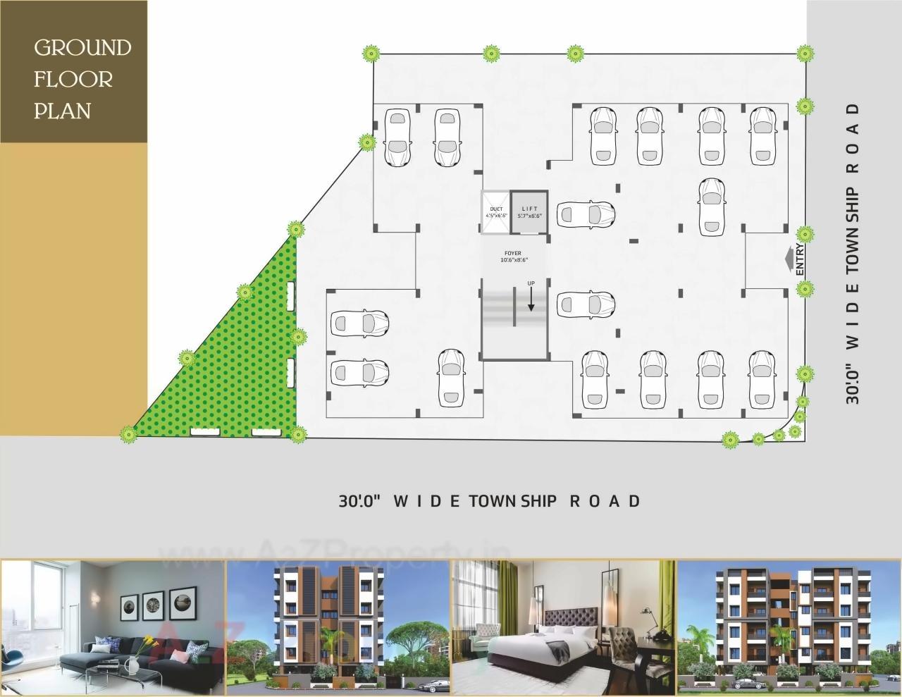 Layout of real estate project Apple located at Sardarnagar-township, Ahmedabad, Gujarat