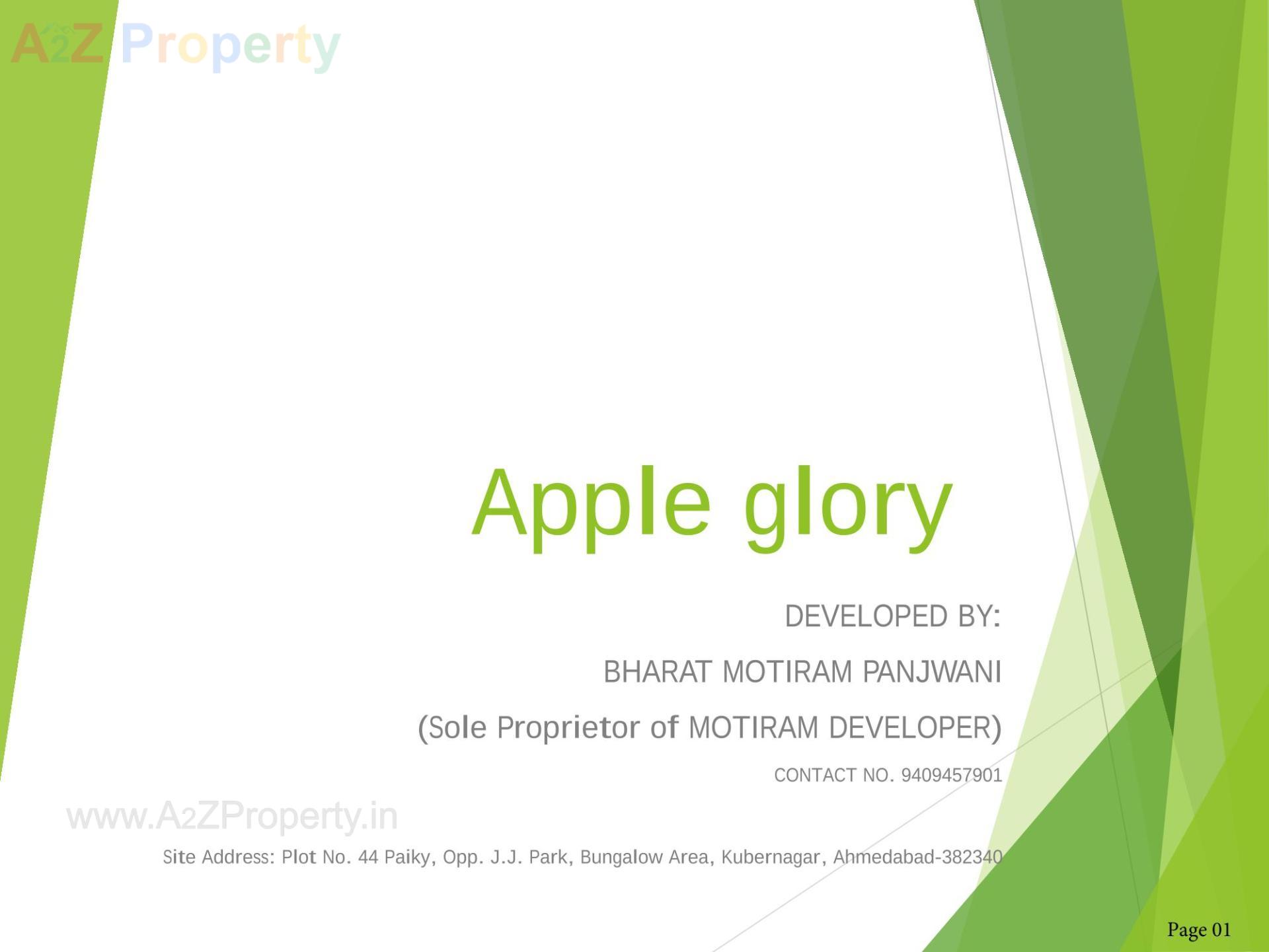  of real estate project Apple Glory located at Sardarnagar, Ahmedabad, Gujarat