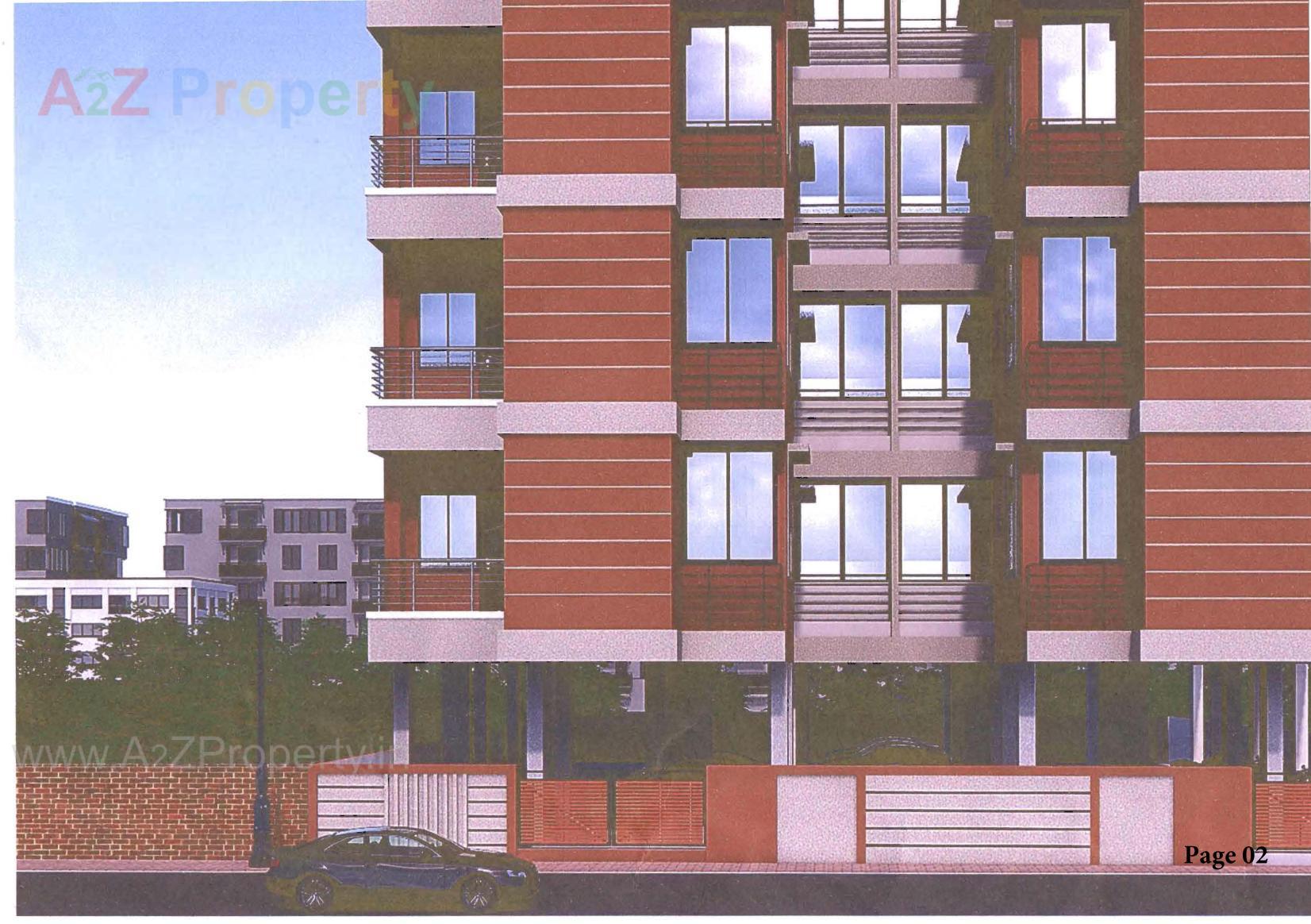 3D Elevation of real estate project Apple Glory located at Sardarnagar, Ahmedabad, Gujarat