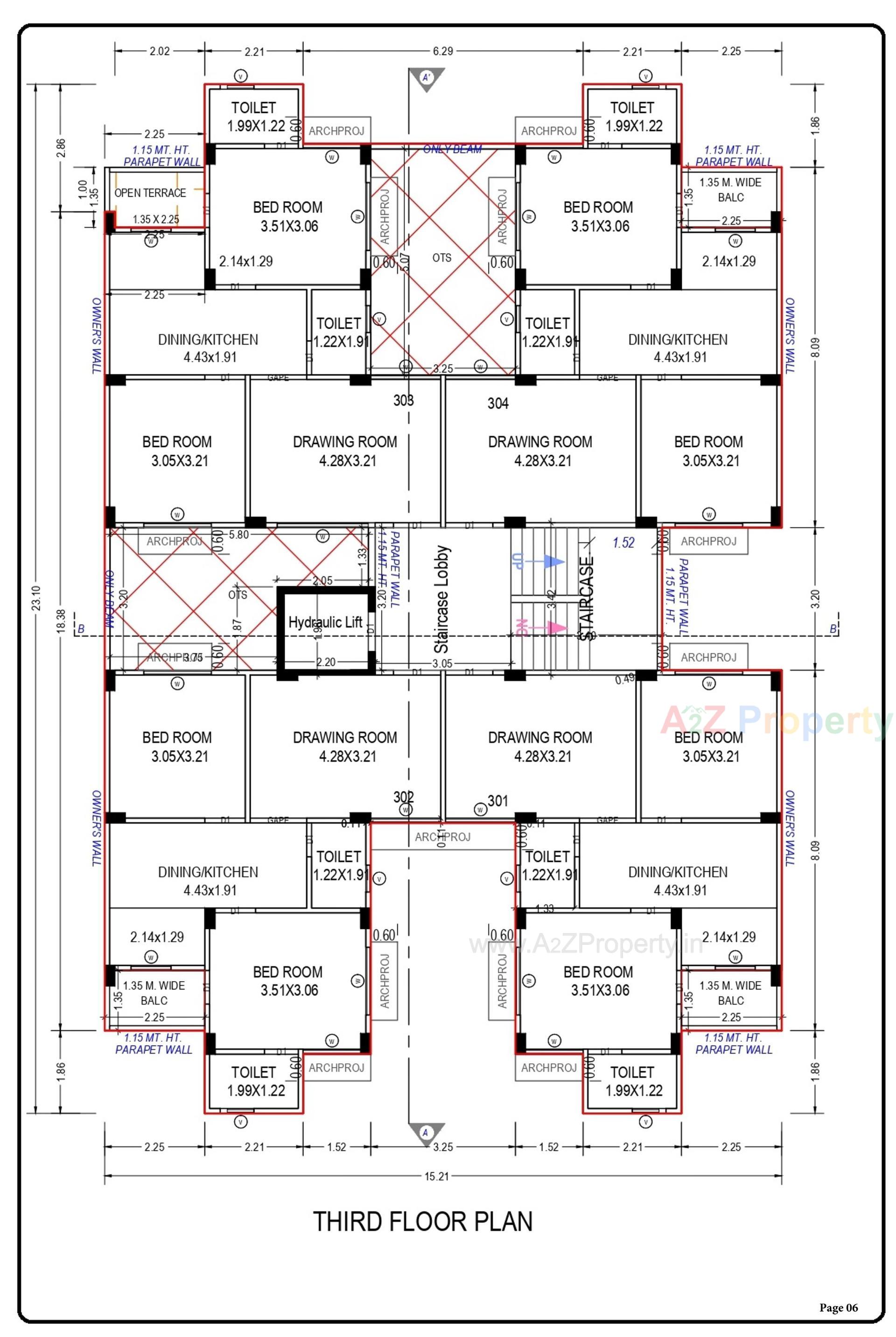 Layout of real estate project Apple Glory located at Sardarnagar, Ahmedabad, Gujarat