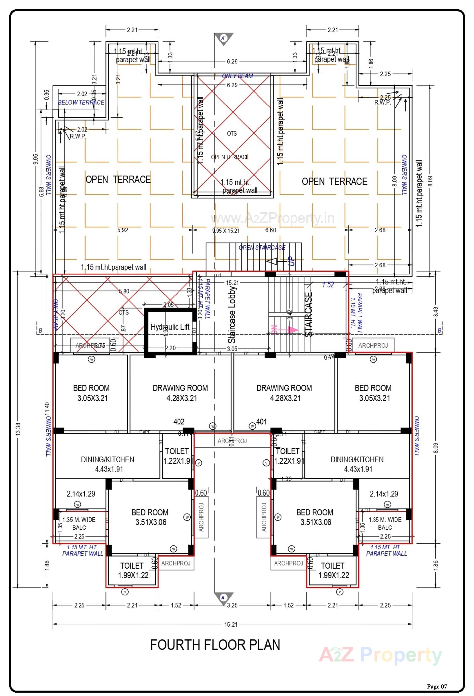 Layout of real estate project Apple Glory located at Sardarnagar, Ahmedabad, Gujarat