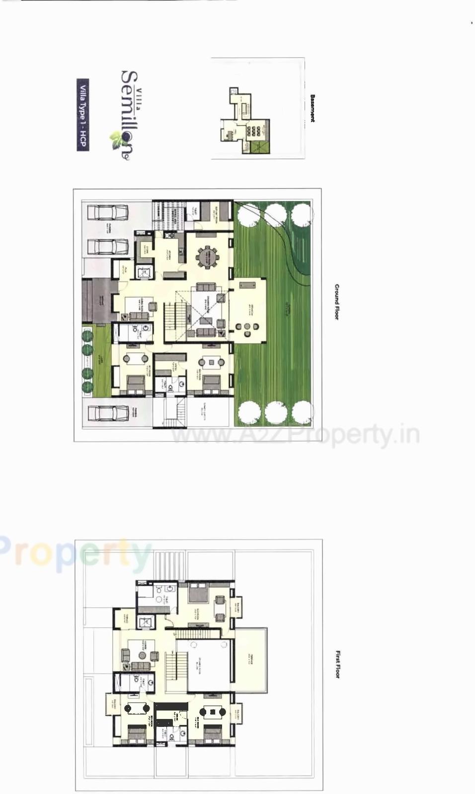 Layout of real estate project Applewoods Villas located at Sanathal, Ahmedabad, Gujarat