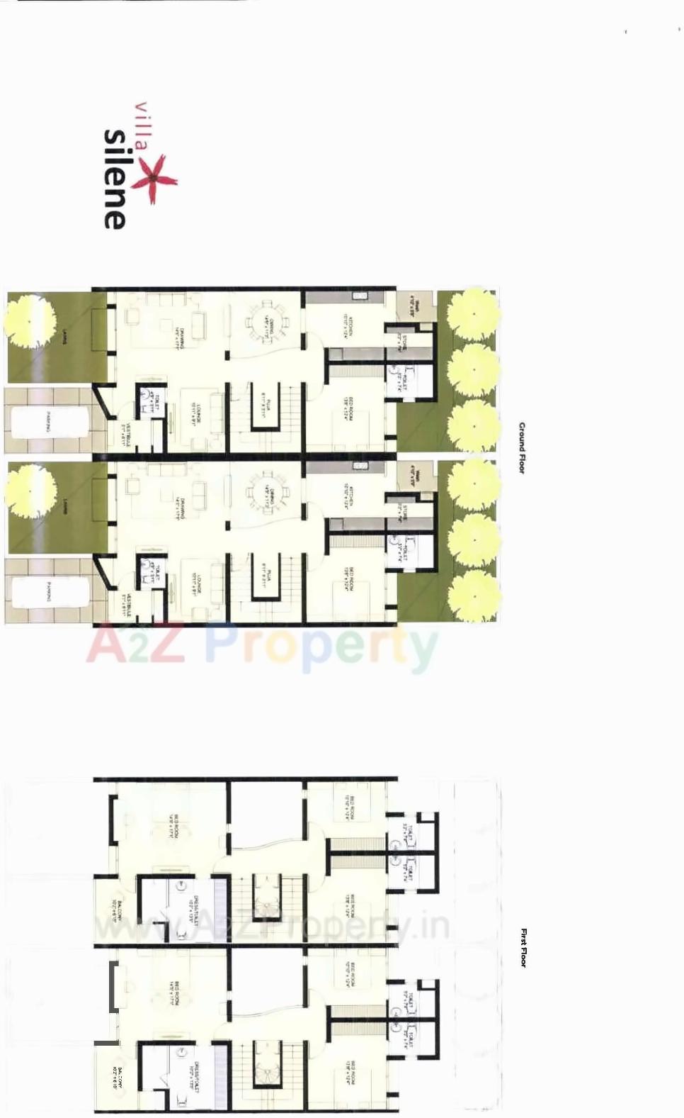 Layout of real estate project Applewoods Villas located at Sanathal, Ahmedabad, Gujarat