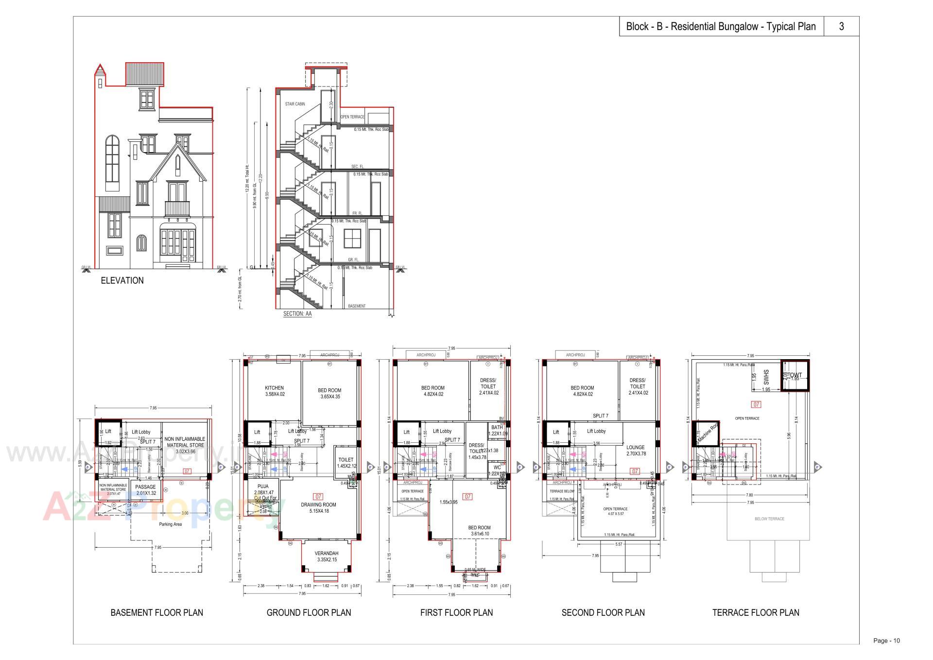 Layout of real estate project Apricity Bungalows located at Ognaj, Ahmedabad, Gujarat