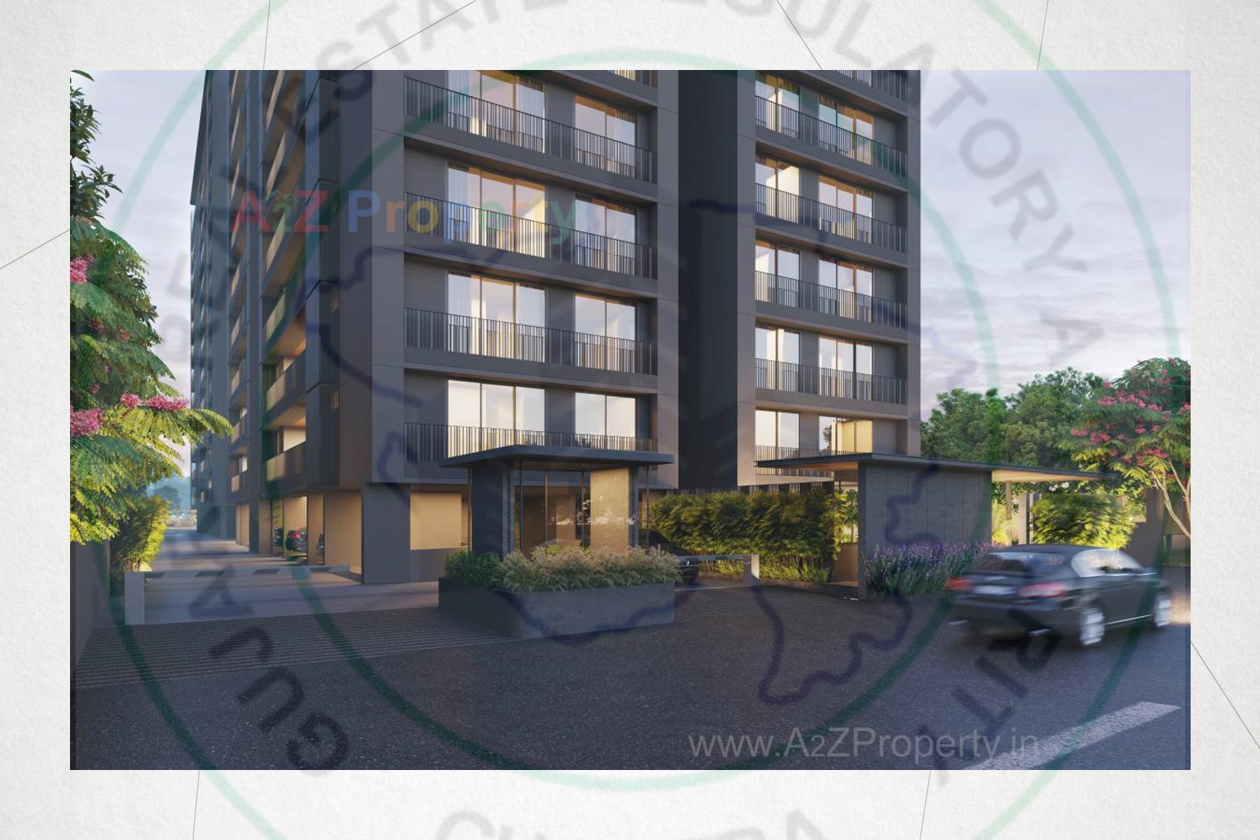 3D Elevation of real estate project Apricus located at Shilaj, Ahmedabad, Gujarat