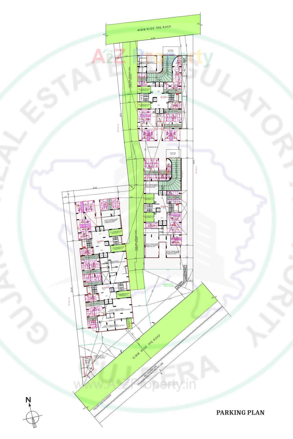 Layout of real estate project Apricus located at Shilaj, Ahmedabad, Gujarat