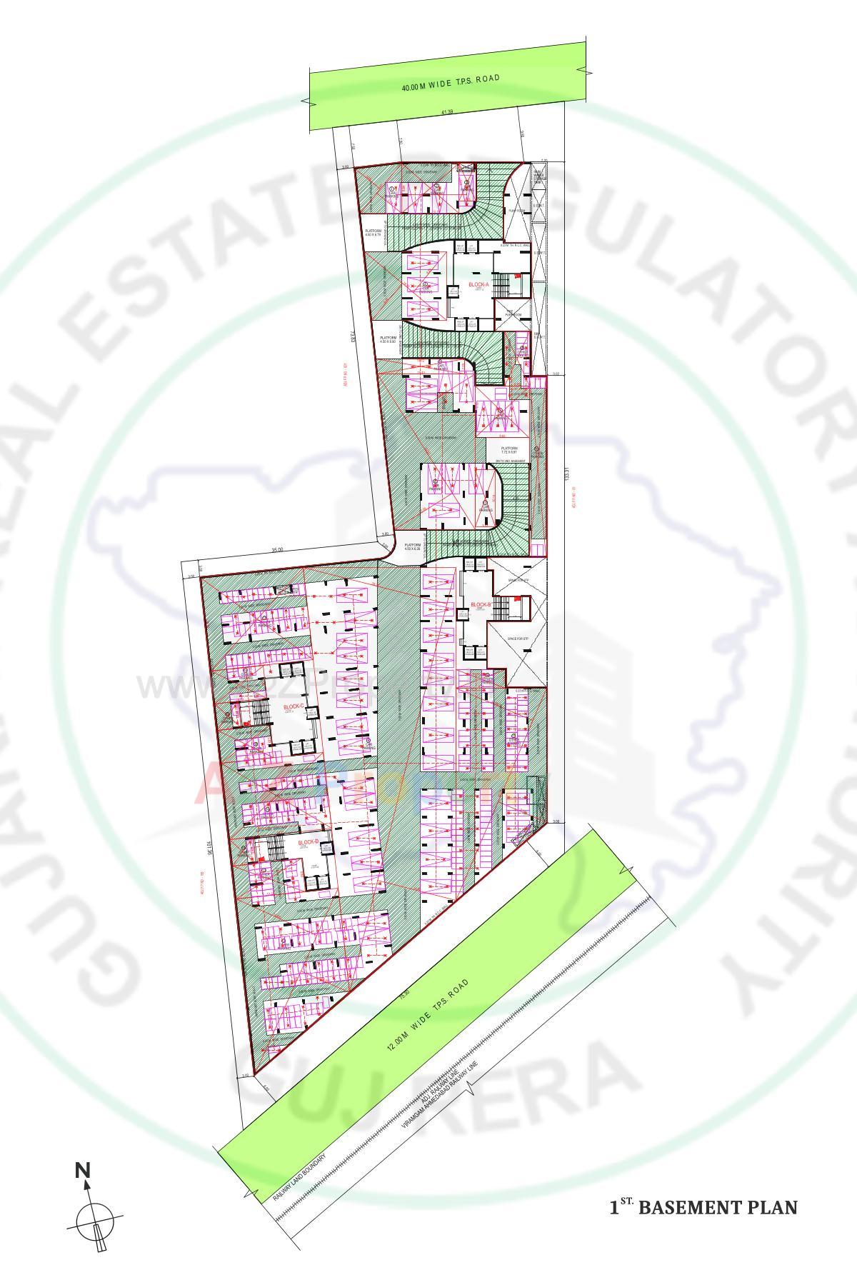 Layout of real estate project Apricus located at Shilaj, Ahmedabad, Gujarat