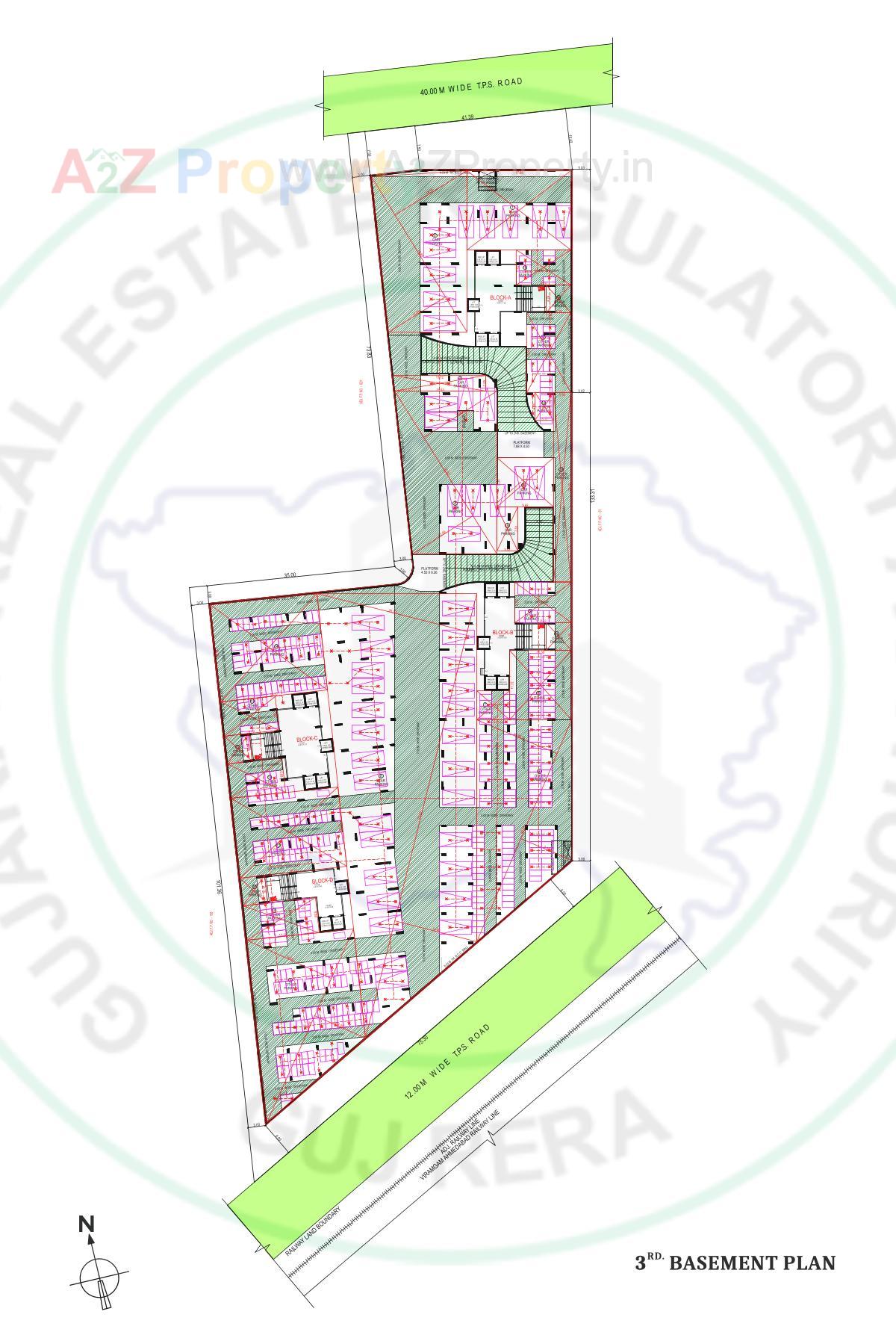 Layout of real estate project Apricus located at Shilaj, Ahmedabad, Gujarat