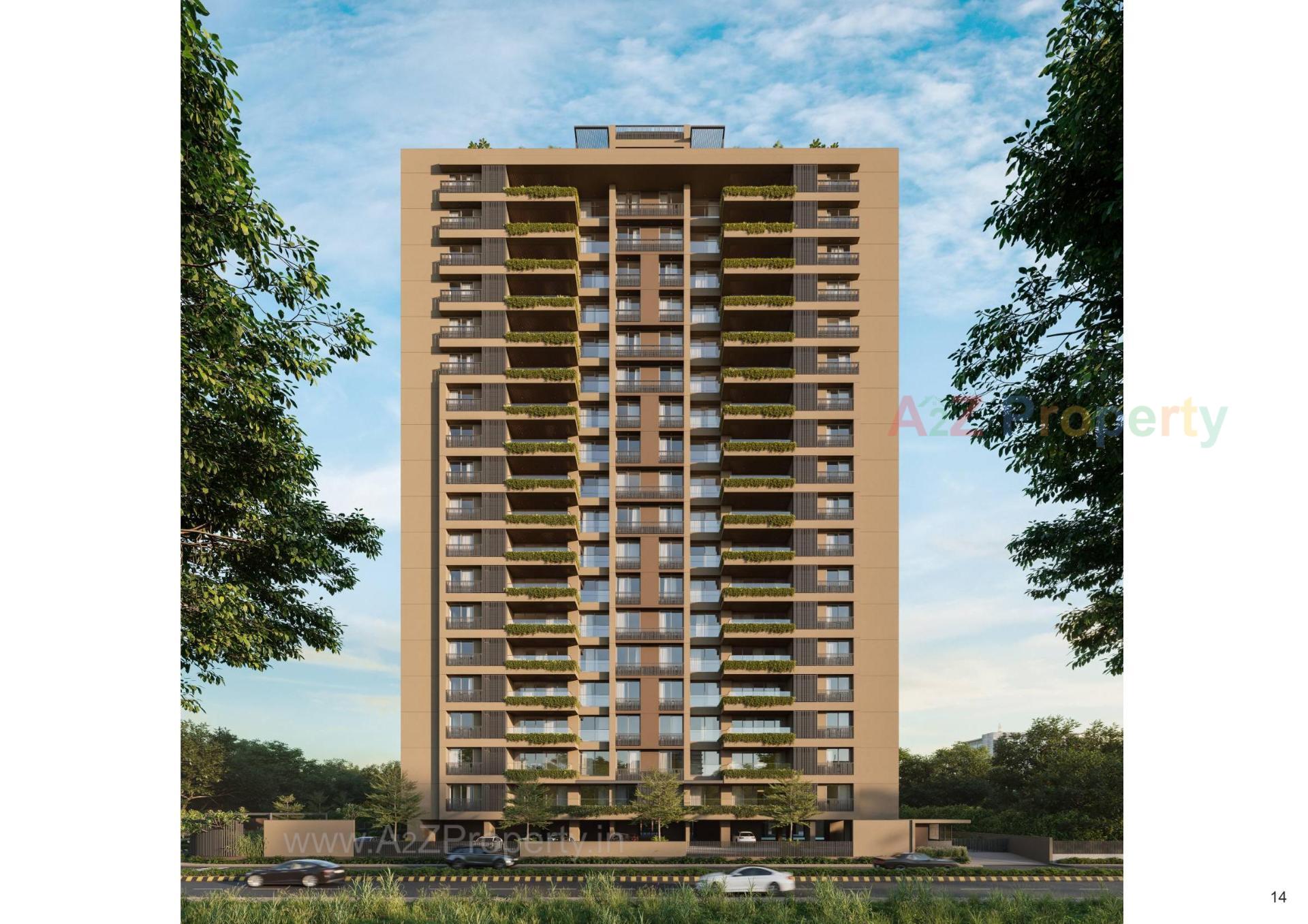 3D Elevation of real estate project Apricus located at Ambli, Ahmedabad, Gujarat