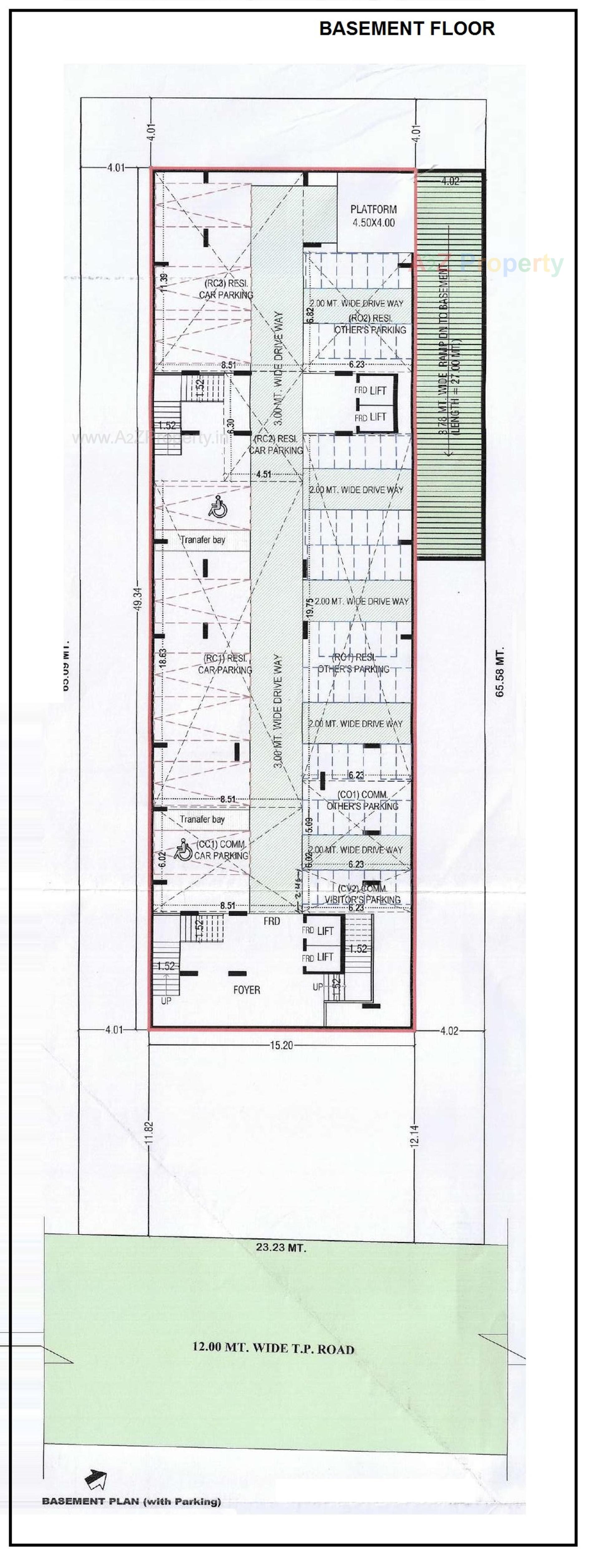 Layout of real estate project Aradhana Arise located at Ghuma, Ahmedabad, Gujarat