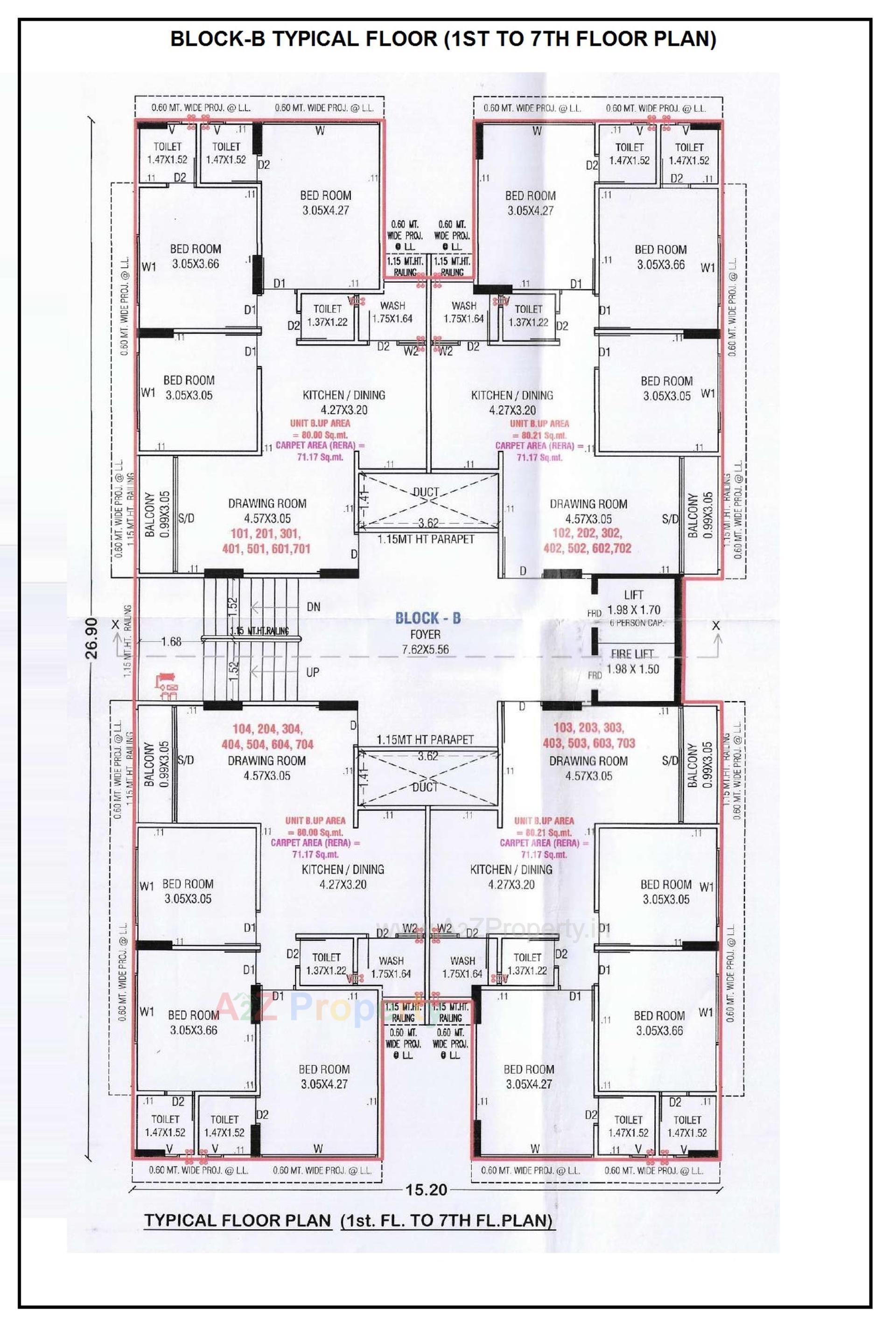 Layout of real estate project Aradhana Arise located at Ghuma, Ahmedabad, Gujarat