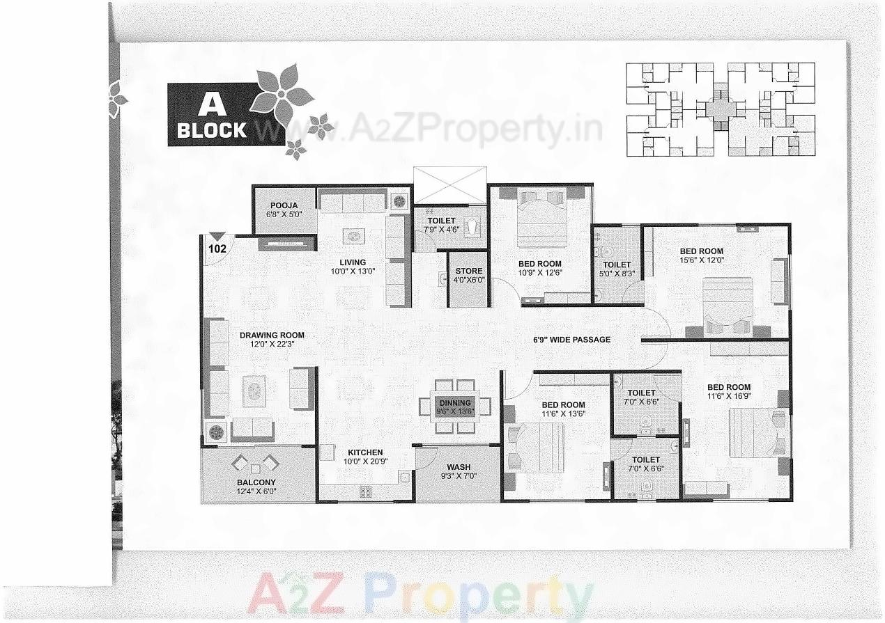 Layout of real estate project Aradhana Residency located at Nikol, Ahmedabad, Gujarat