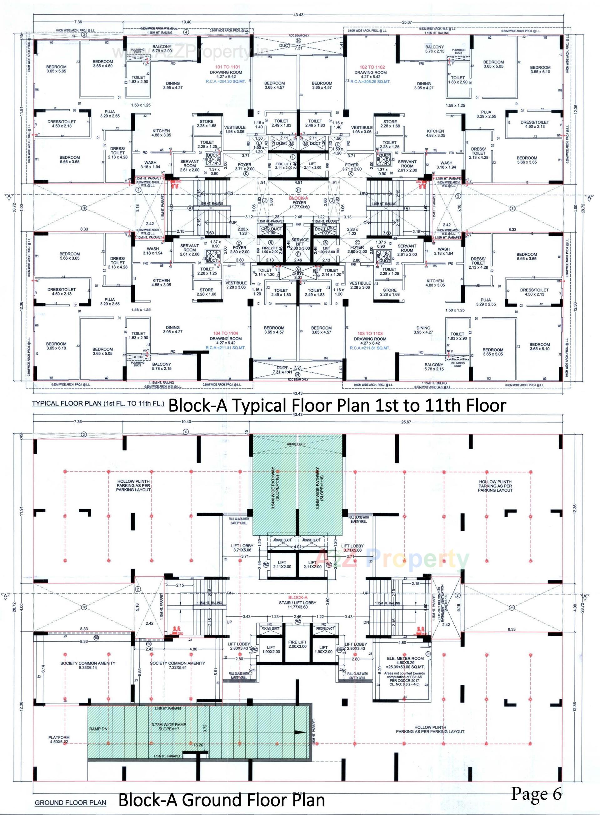 Layout of real estate project Aranyam located at Shilaj, Ahmedabad, Gujarat