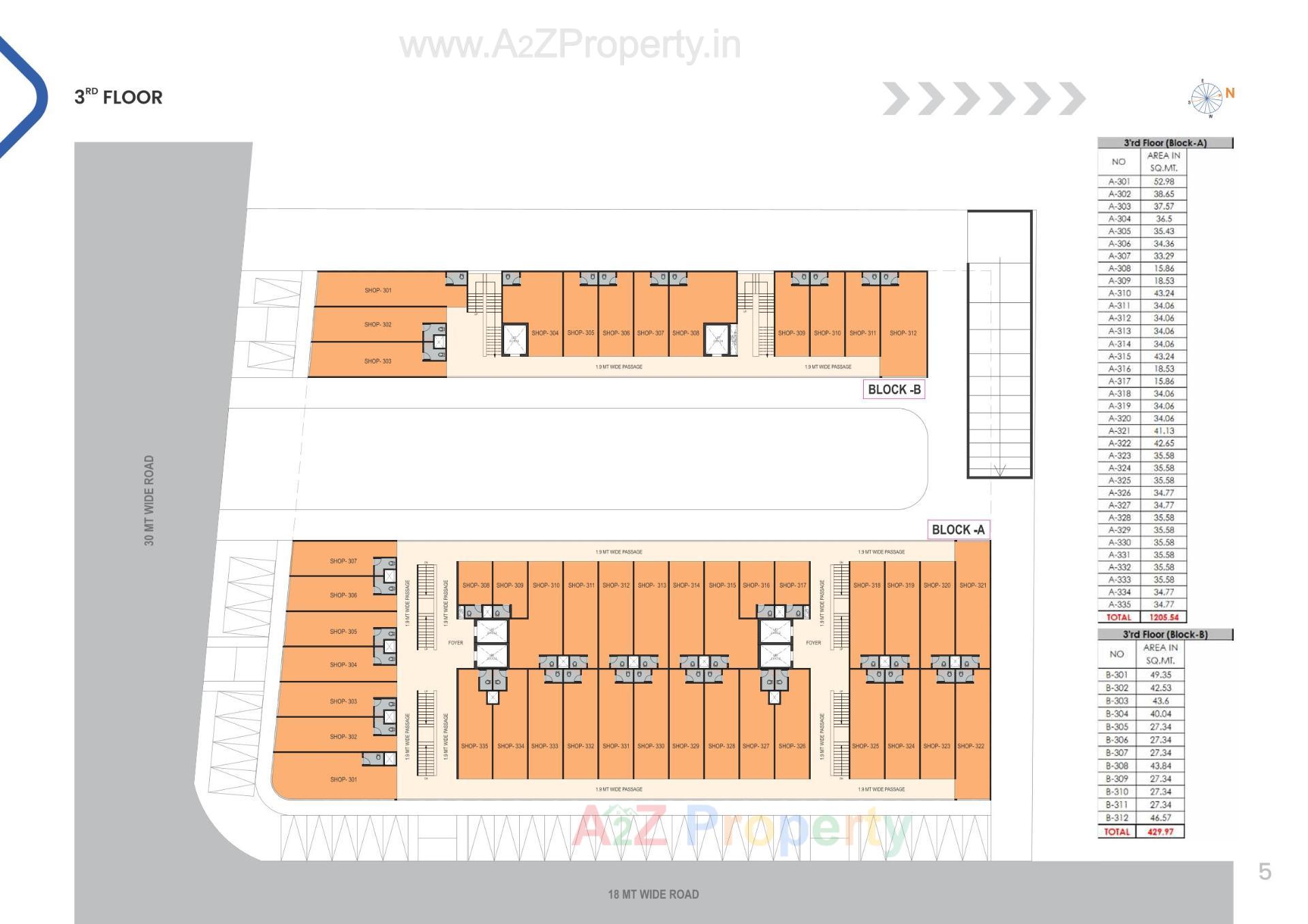 Layout of real estate project Arbuda Trade Center located at Narol, Ahmedabad, Gujarat