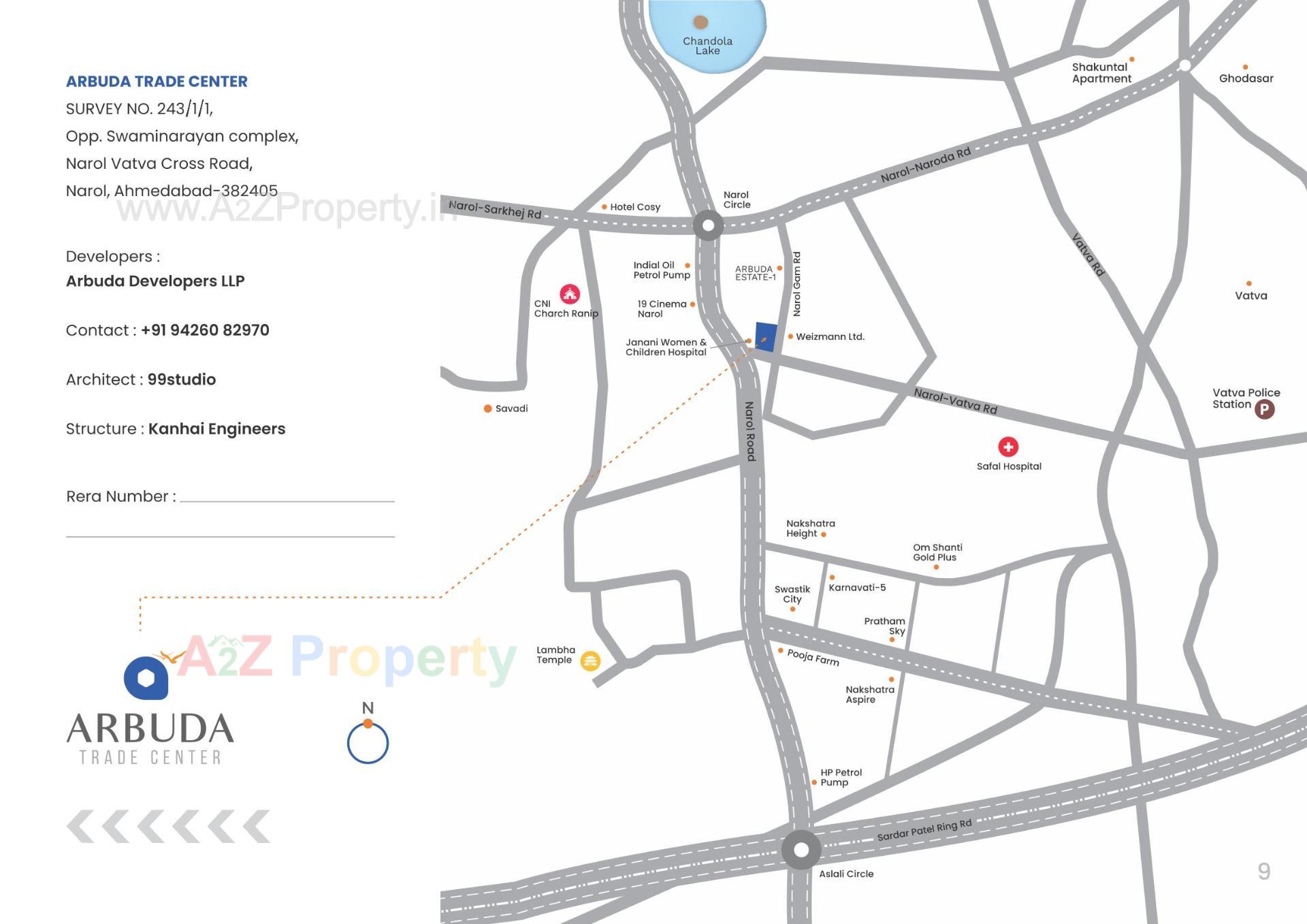  of real estate project Arbuda Trade Center located at Narol, Ahmedabad, Gujarat