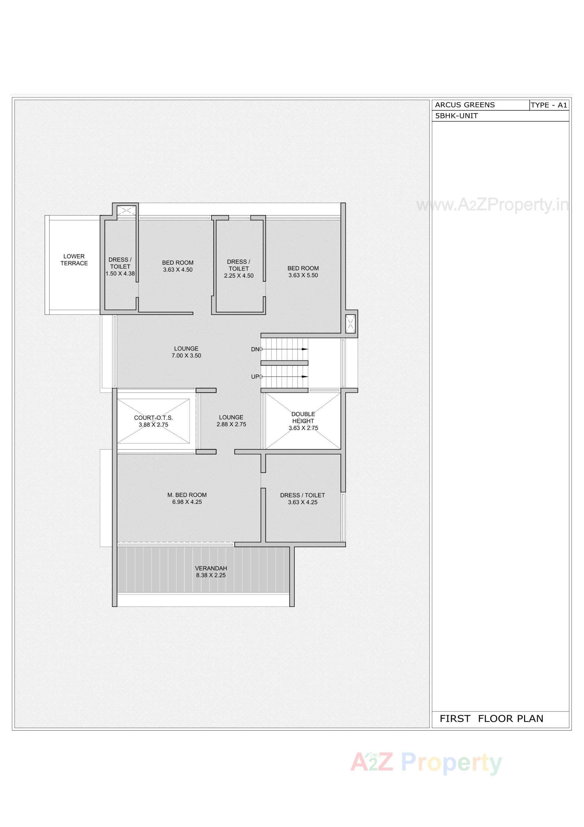 Layout of real estate project Arcus Greens located at Sanathal - Telav, Ahmedabad, Gujarat
