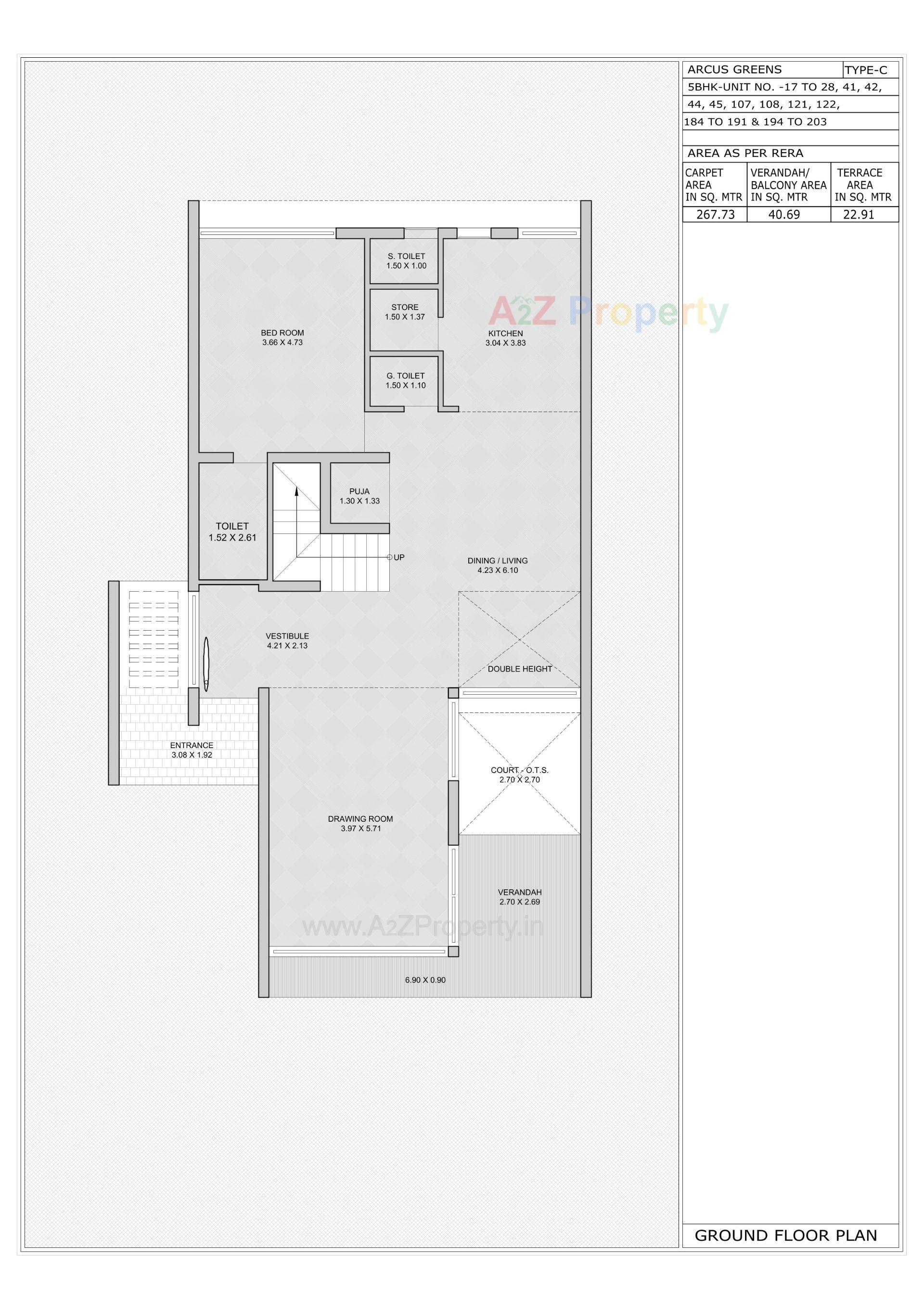 Layout of real estate project Arcus Greens located at Sanathal - Telav, Ahmedabad, Gujarat