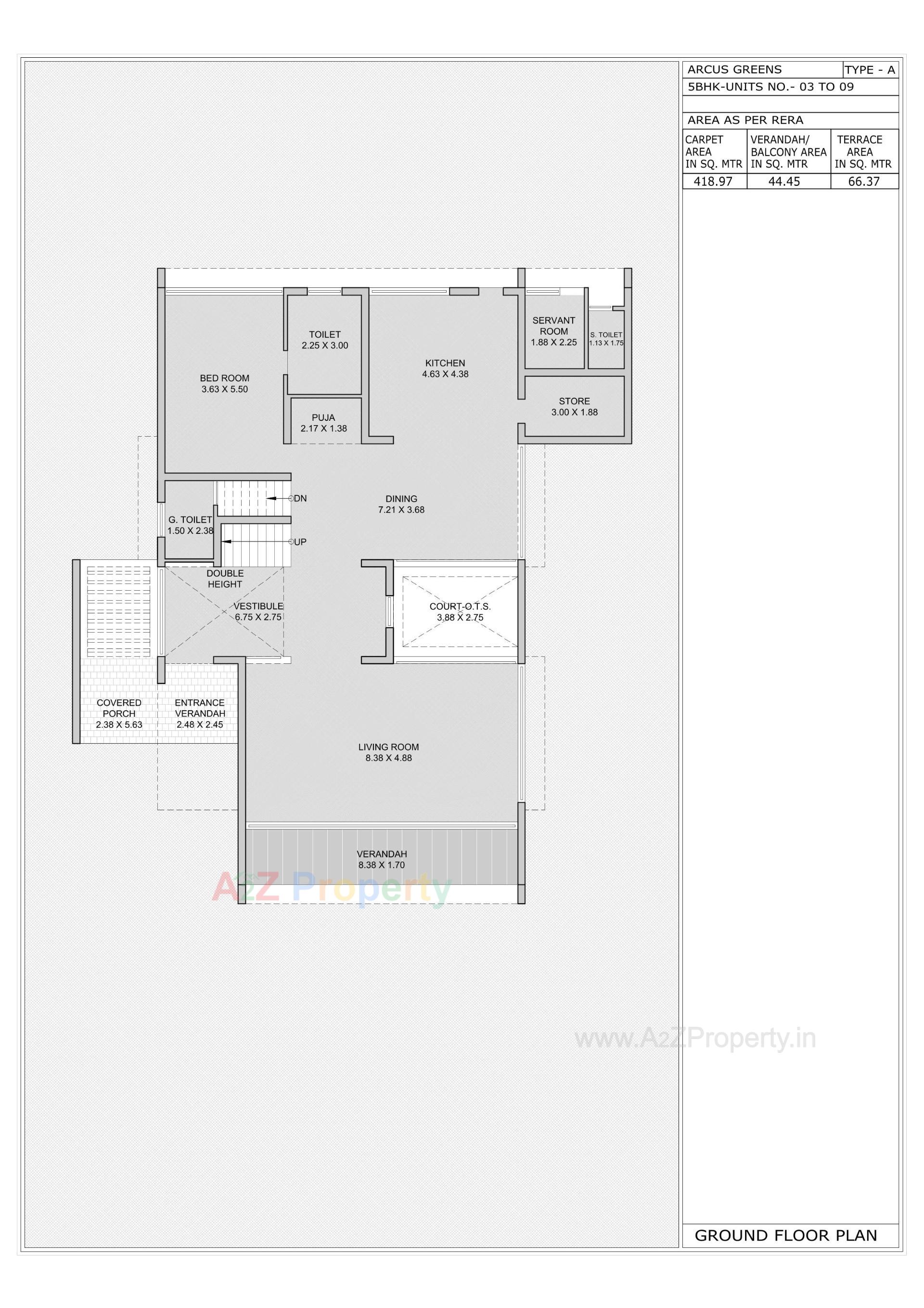 Layout of real estate project Arcus Greens located at Sanathal - Telav, Ahmedabad, Gujarat