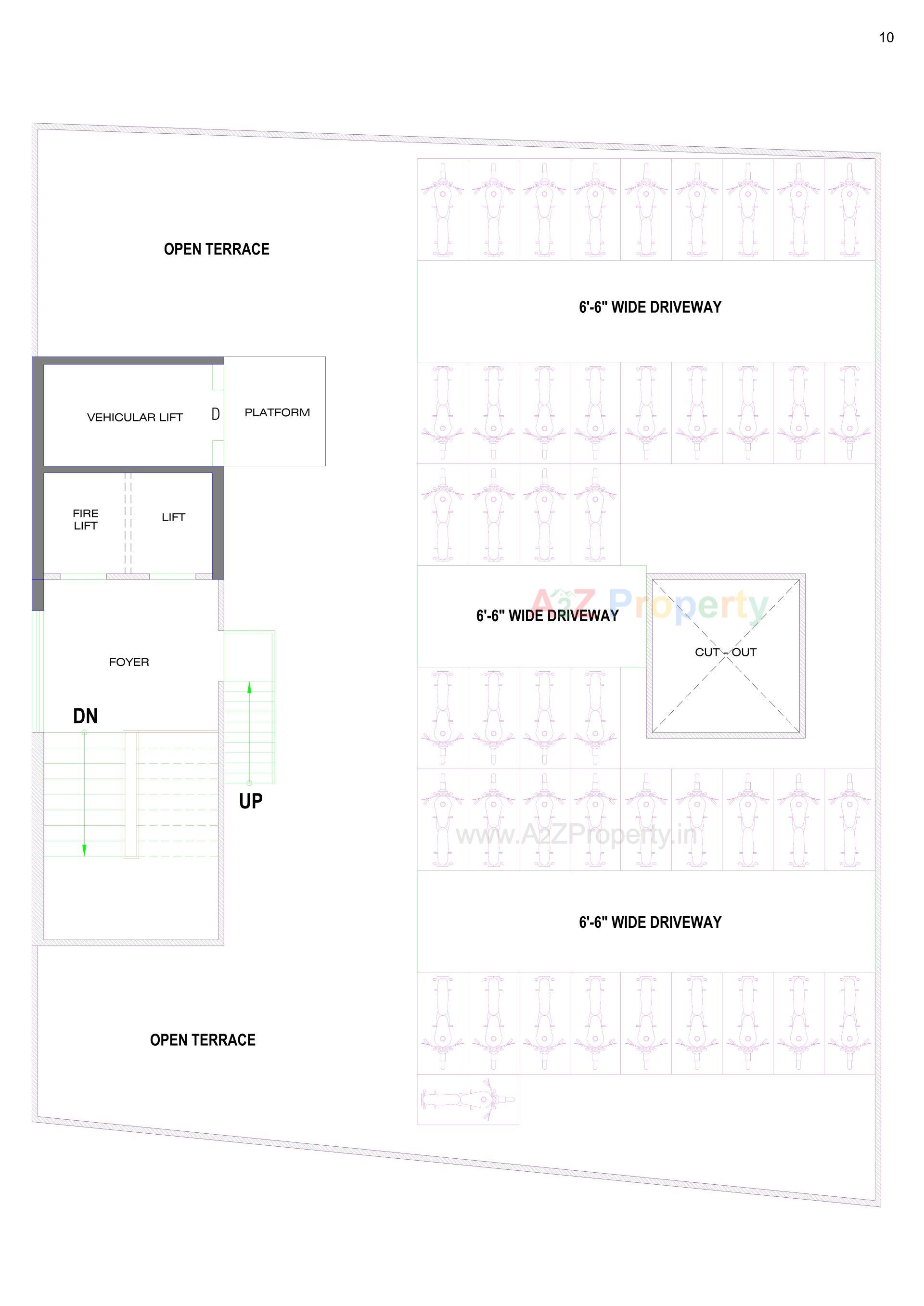 Layout of real estate project Arcus Hexa located at Chhadavad, Ahmedabad, Gujarat