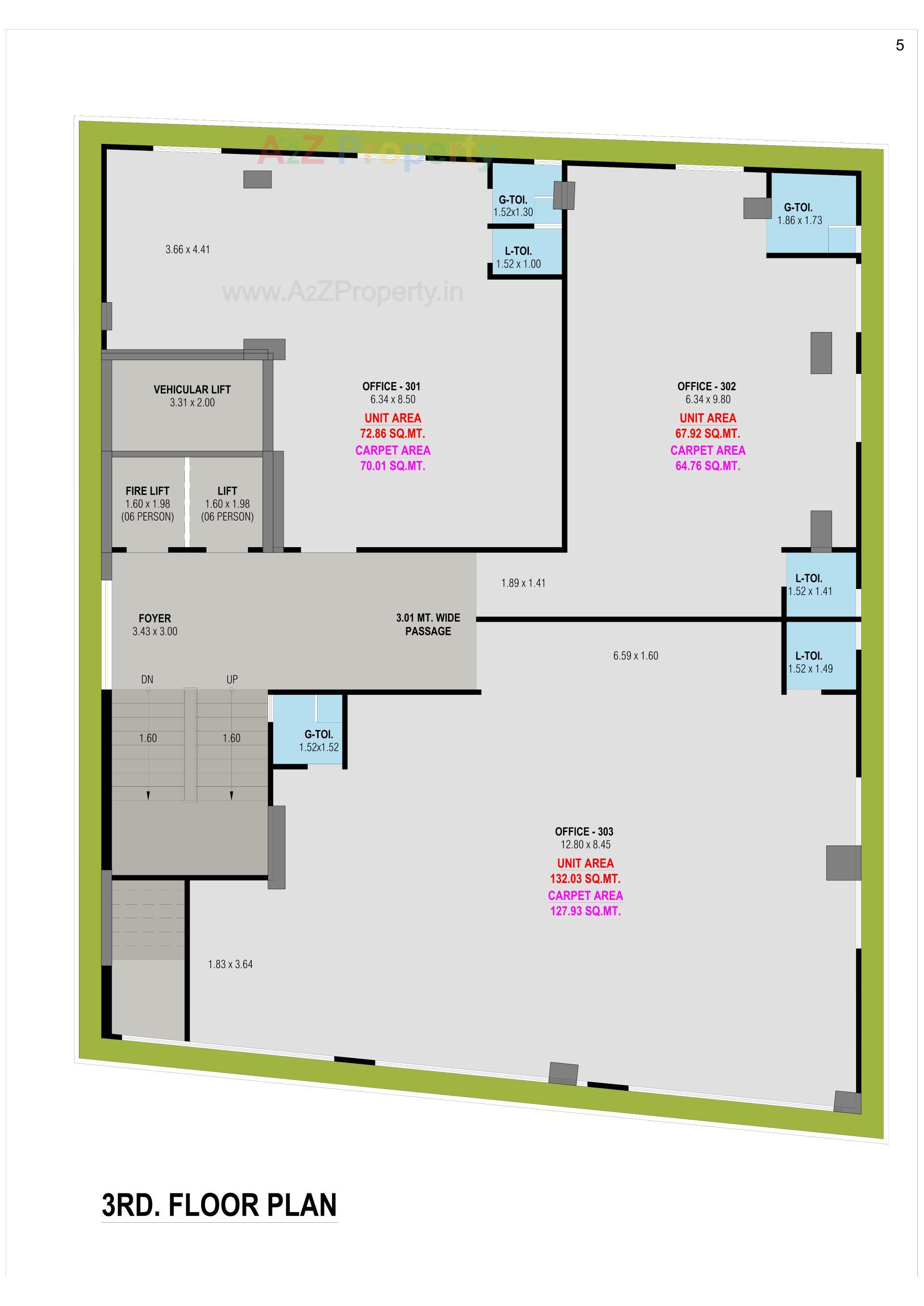 Layout of real estate project Arcus Hexa located at Chhadavad, Ahmedabad, Gujarat