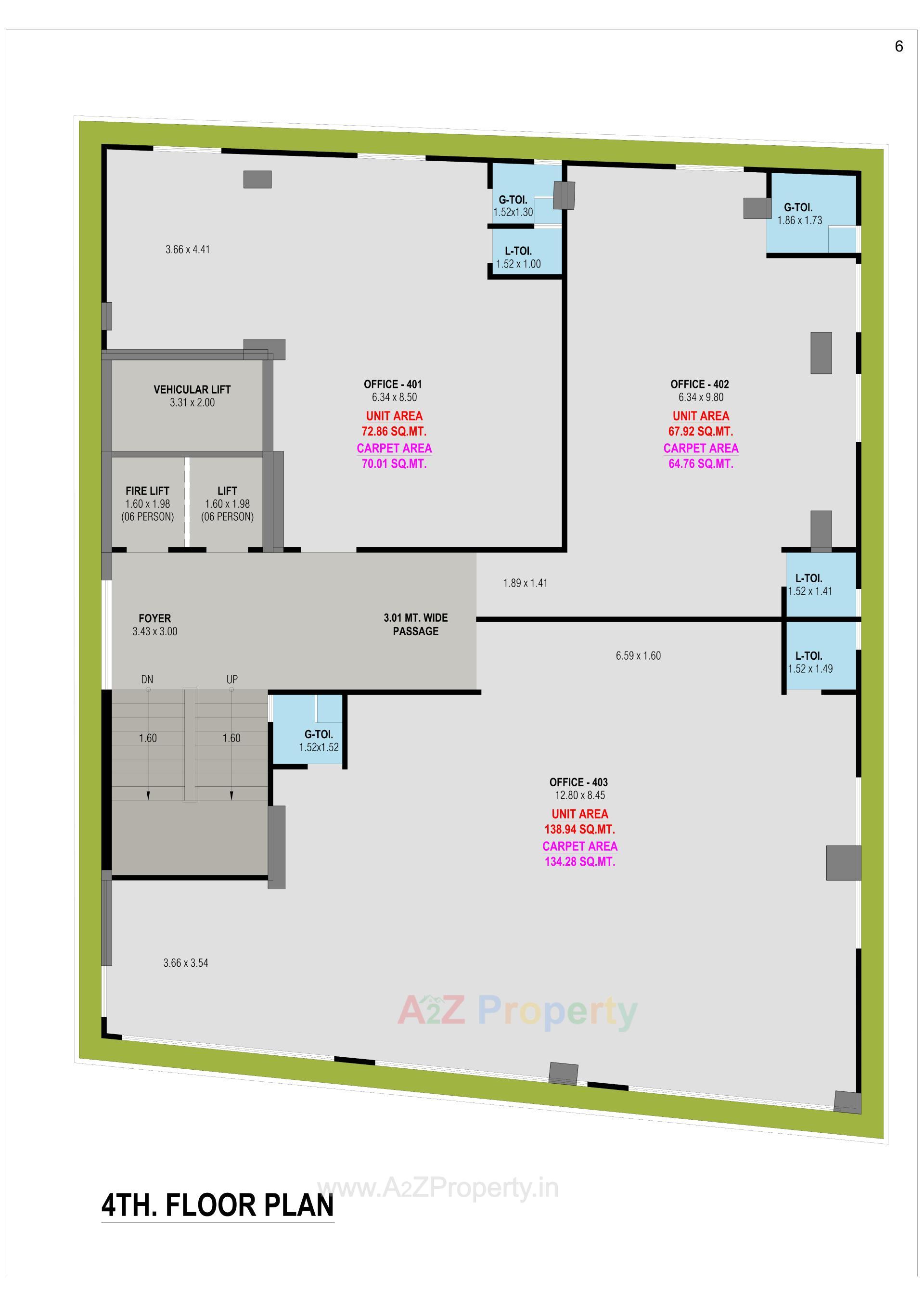 Layout of real estate project Arcus Hexa located at Chhadavad, Ahmedabad, Gujarat