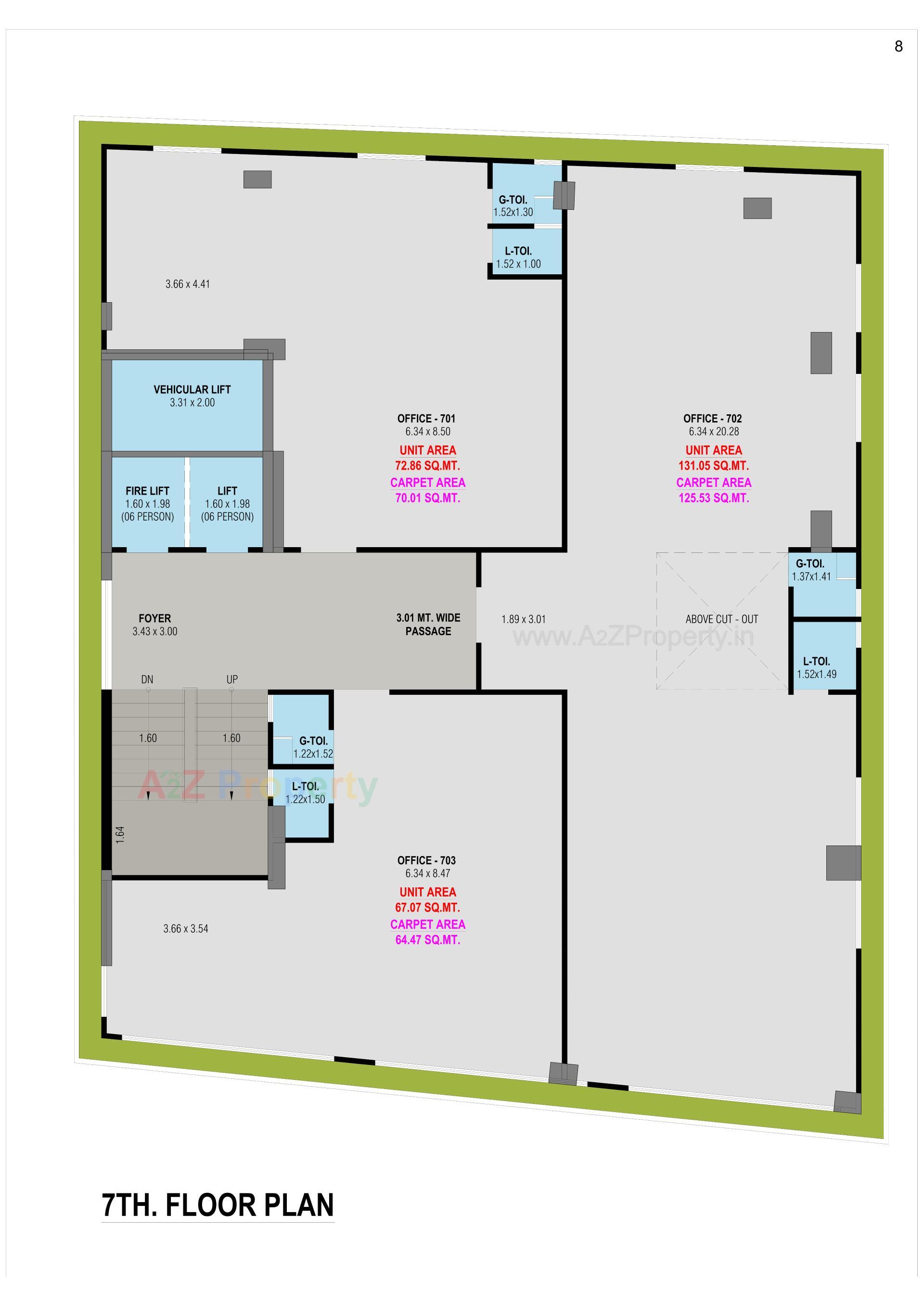 Layout of real estate project Arcus Hexa located at Chhadavad, Ahmedabad, Gujarat