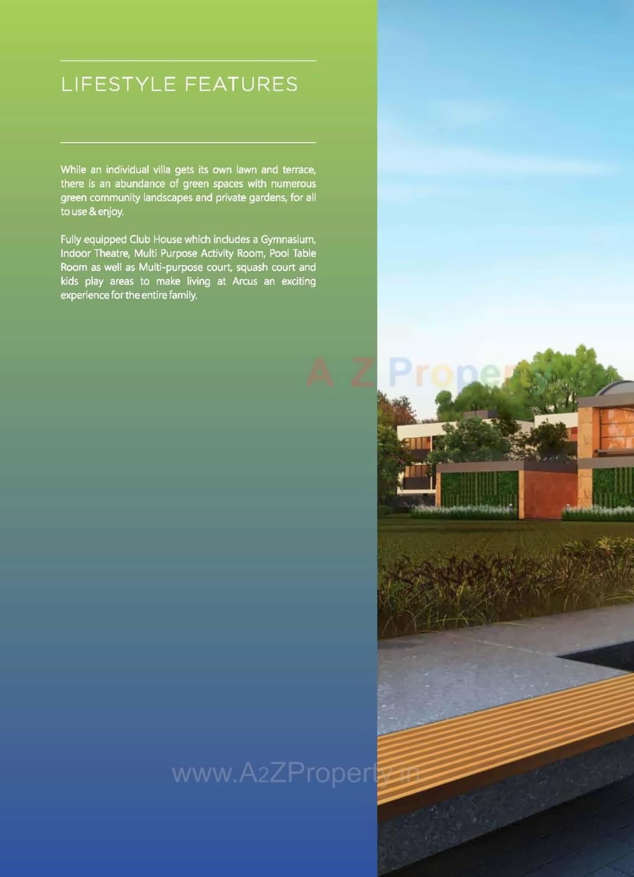 3D Elevation of real estate project Arcus Villa located at Sanand, Ahmedabad, Gujarat