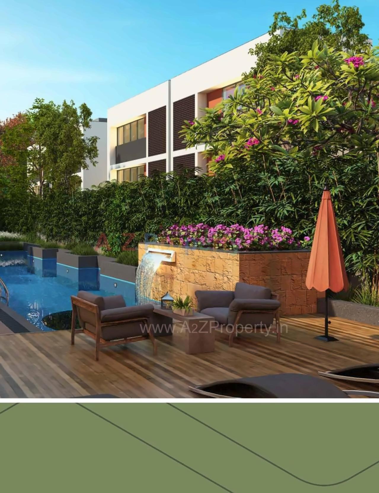 3D Elevation of real estate project Arcus Villa located at Sanand, Ahmedabad, Gujarat