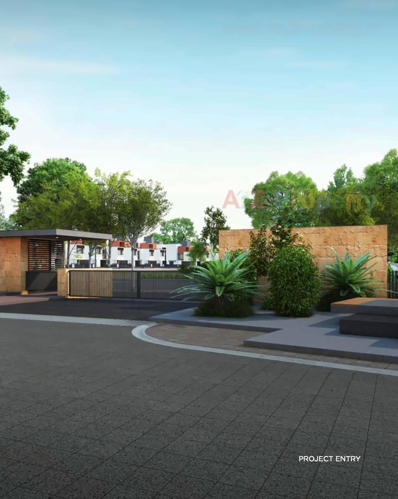 3D Elevation of real estate project Arcus Villa located at Sanand, Ahmedabad, Gujarat