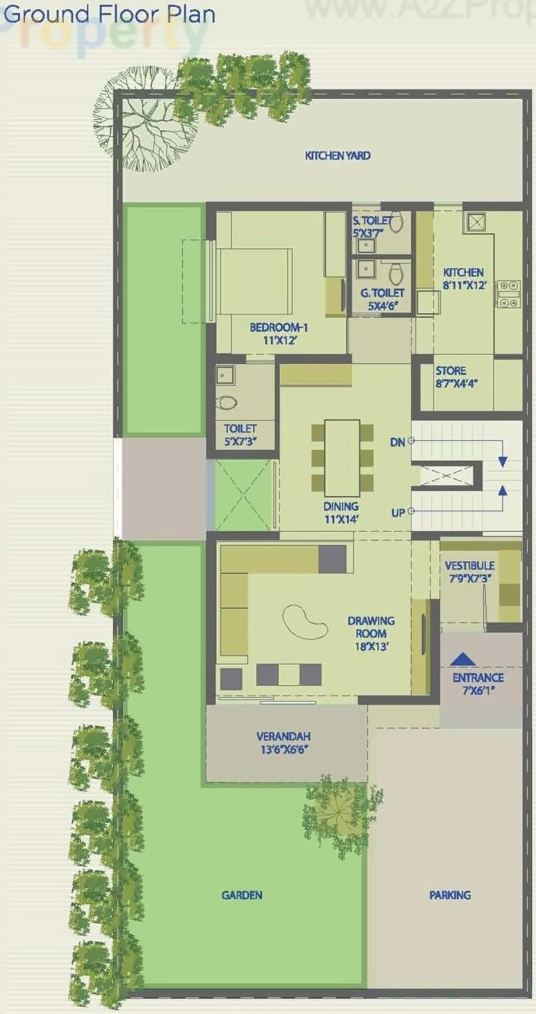 Layout of real estate project Arcus Villa located at Sanand, Ahmedabad, Gujarat