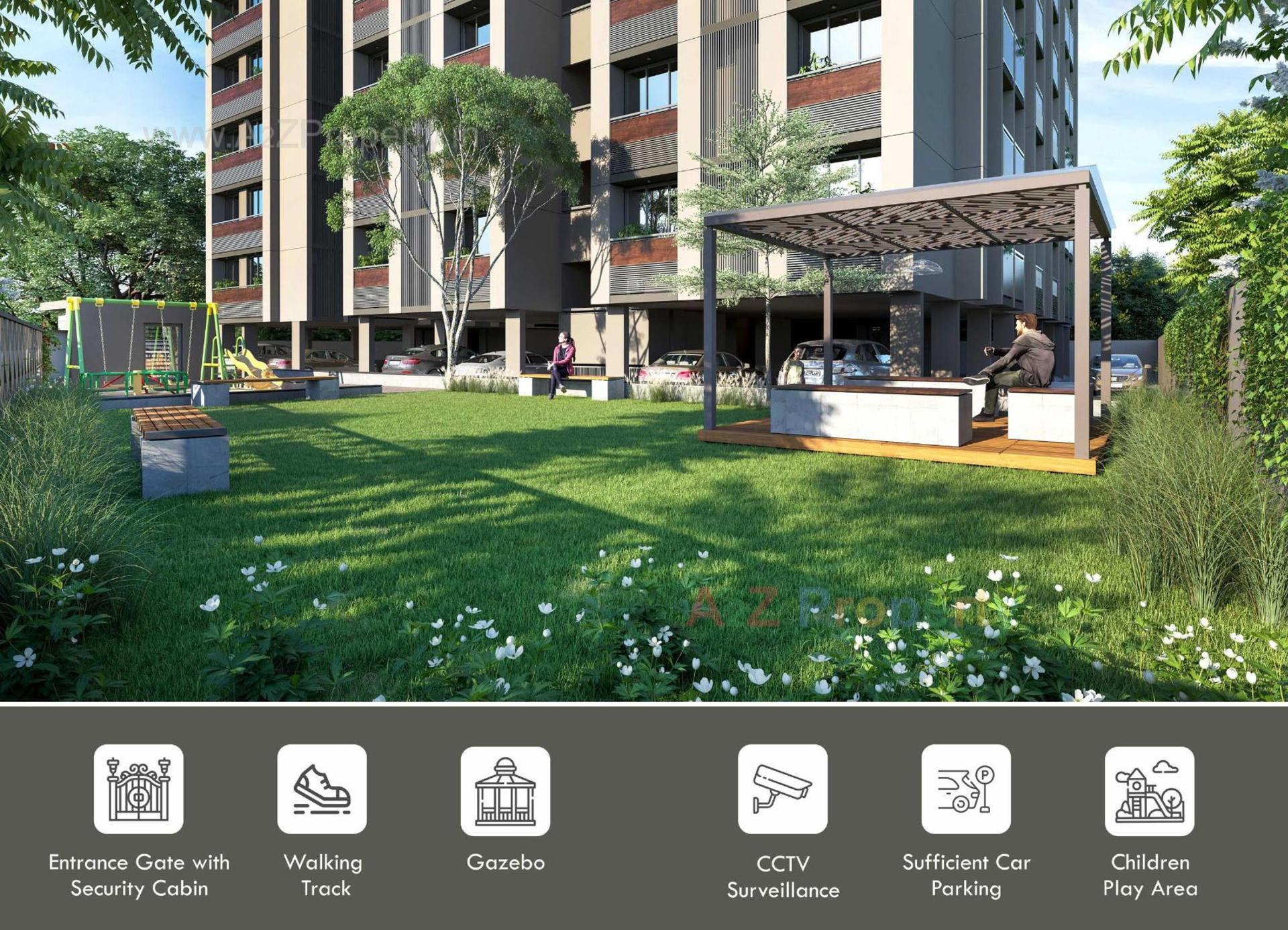 3D Elevation of real estate project Arham Florance located at Ahmedabad, Ahmedabad, Gujarat