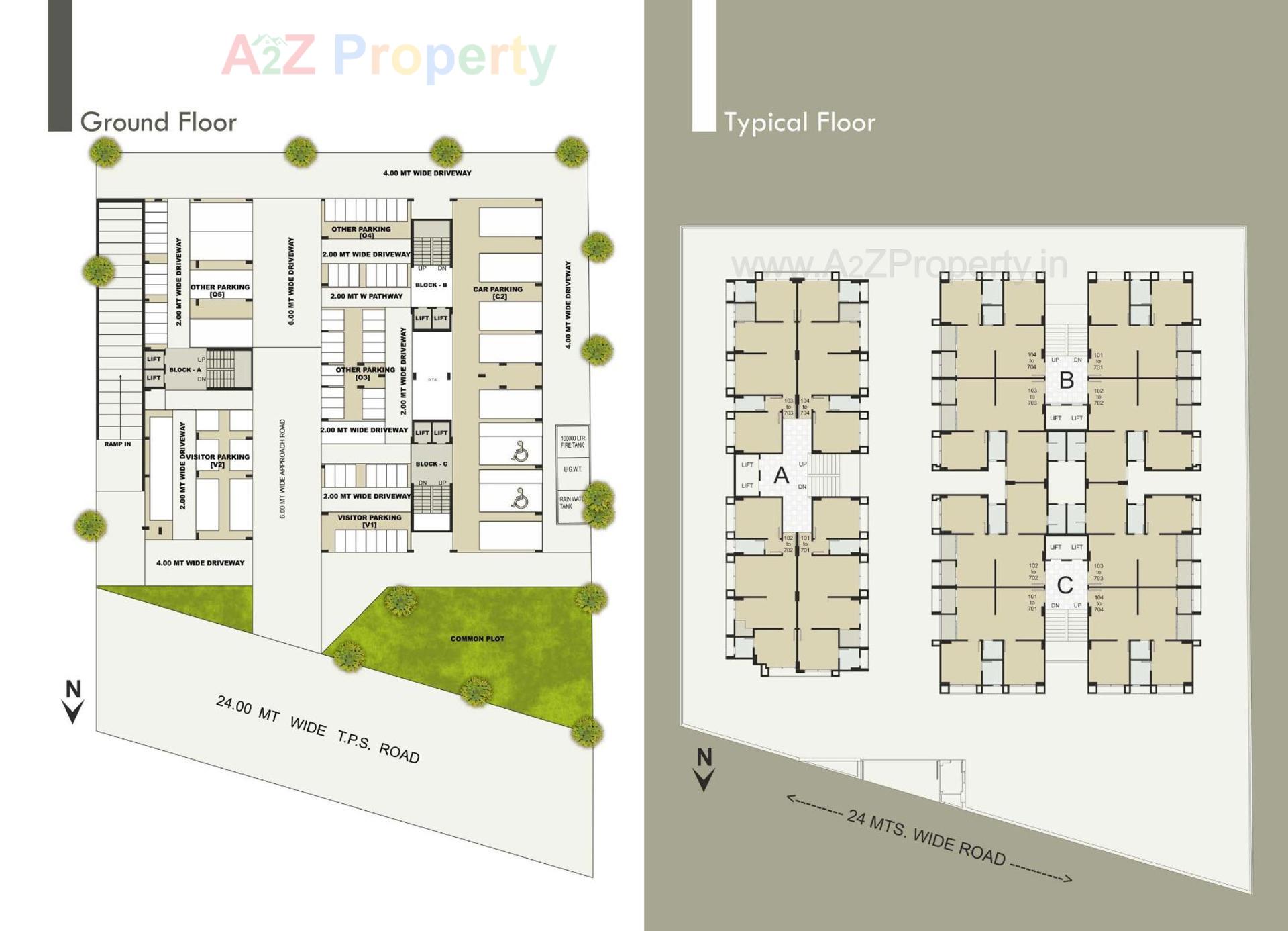 Layout of real estate project Arham Florance located at Ahmedabad, Ahmedabad, Gujarat