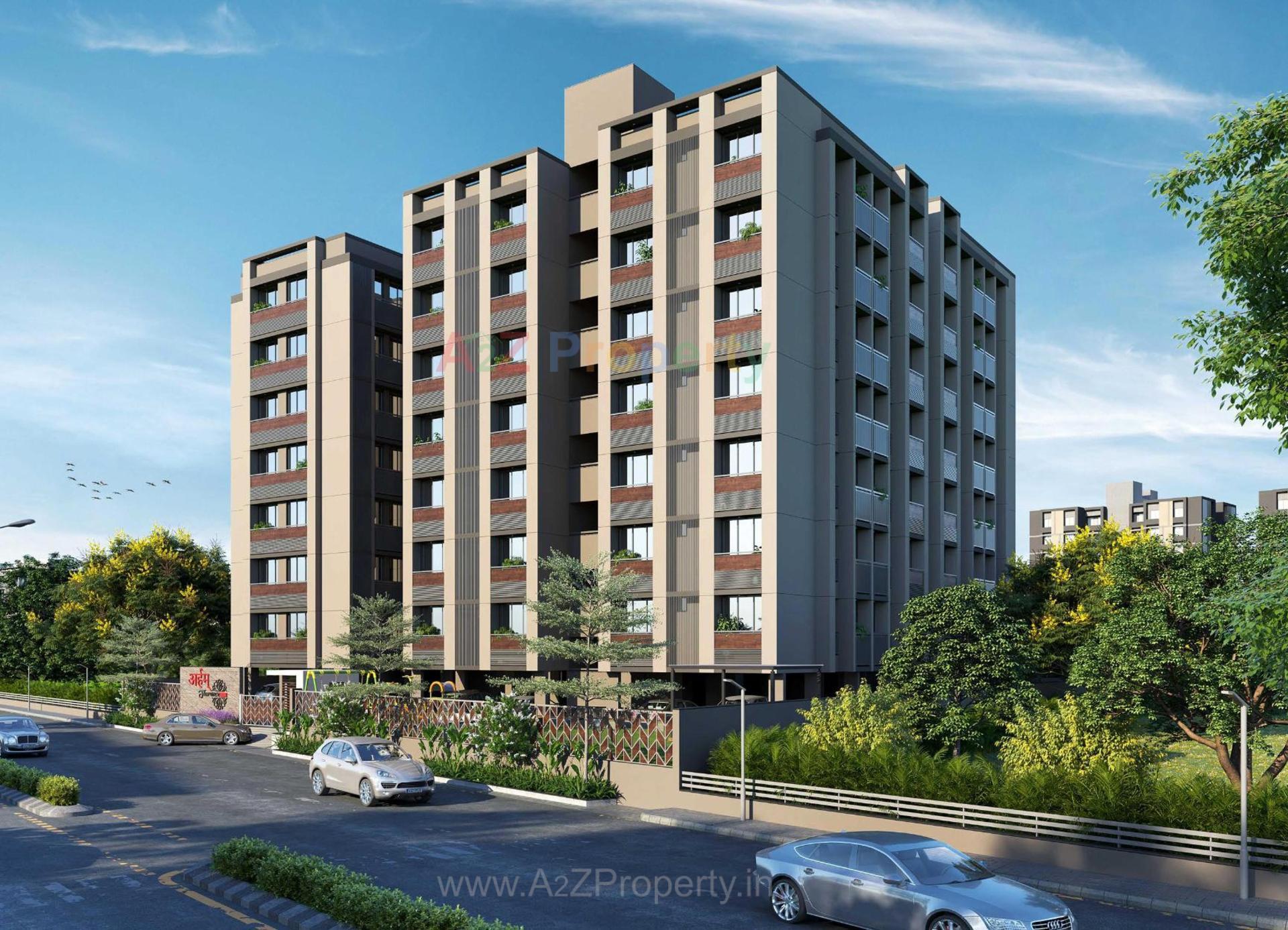 3D Elevation of real estate project Arham Florance located at Ahmedabad, Ahmedabad, Gujarat