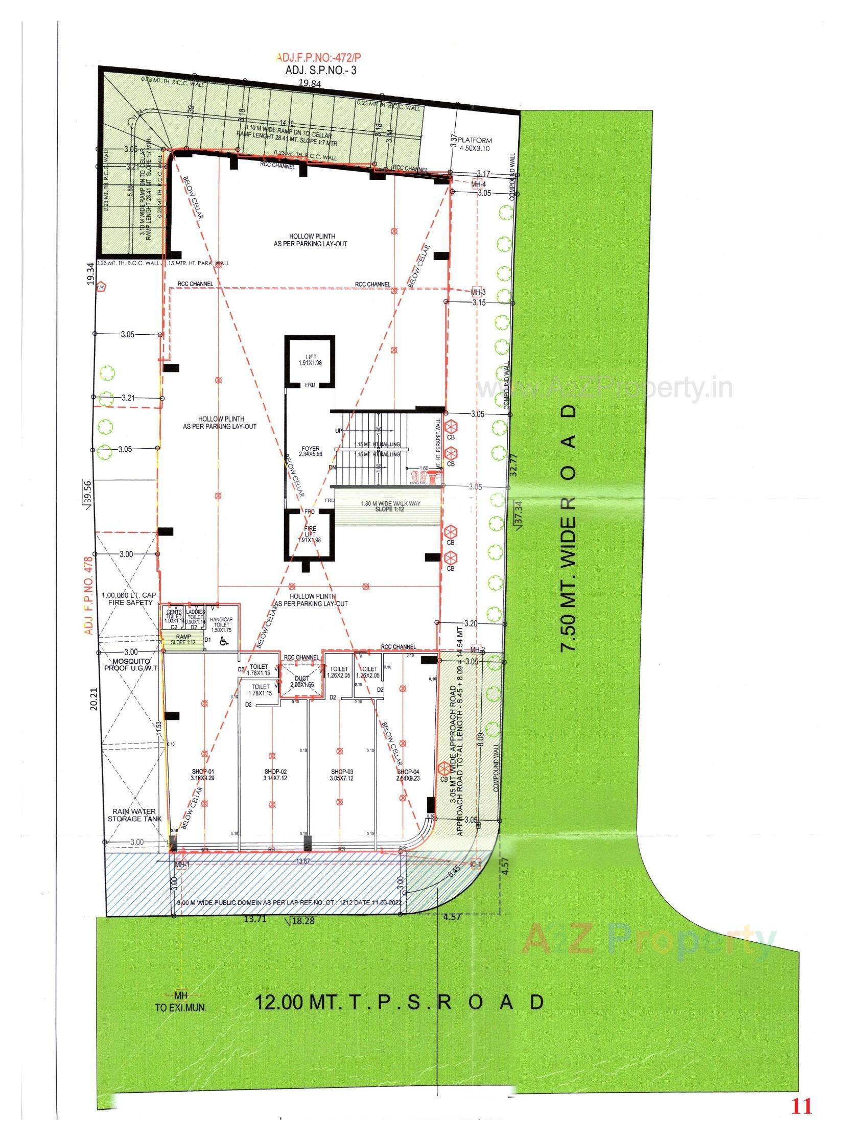 Layout of real estate project Arham Luxuria located at Paldi, Ahmedabad, Gujarat