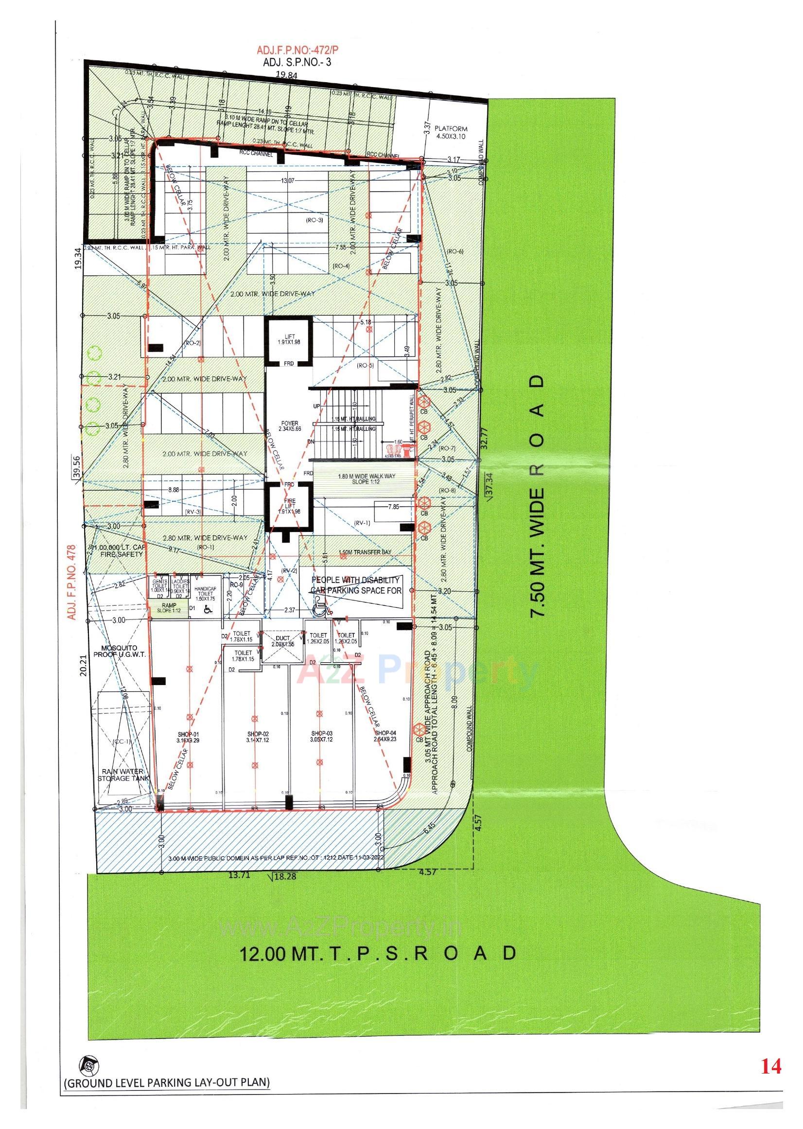 Layout of real estate project Arham Luxuria located at Paldi, Ahmedabad, Gujarat