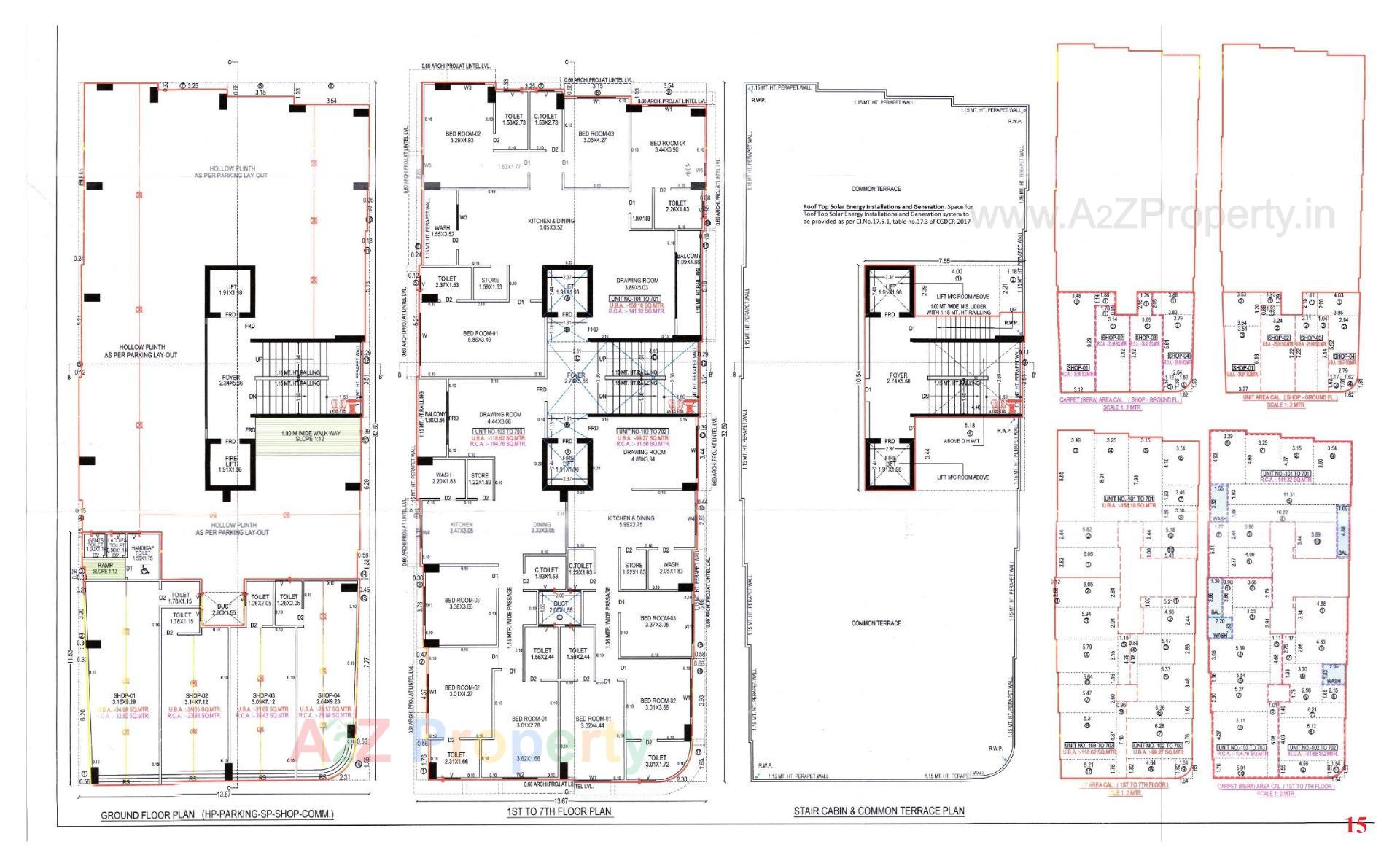 Layout of real estate project Arham Luxuria located at Paldi, Ahmedabad, Gujarat