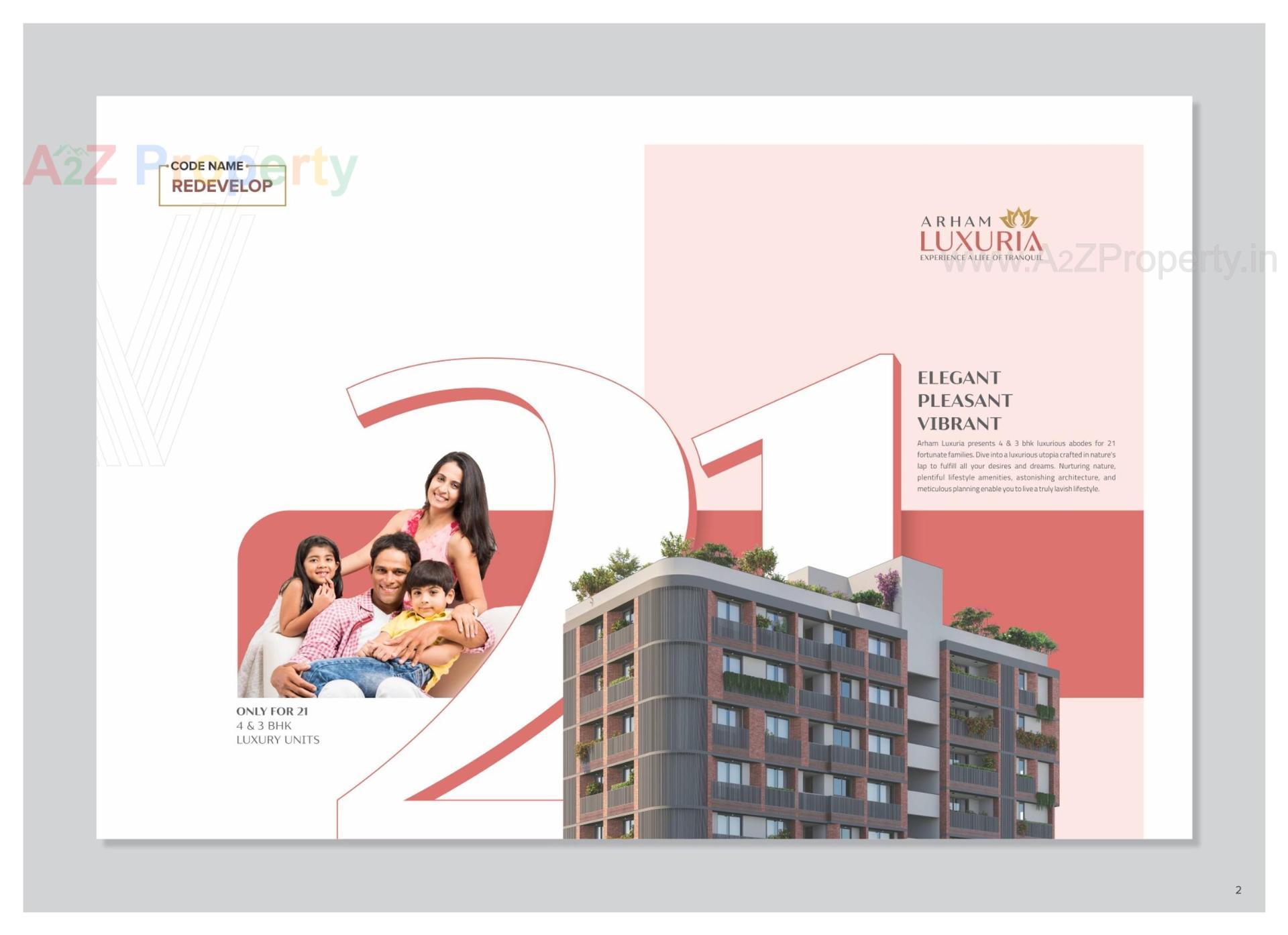  of real estate project Arham Luxuria located at Paldi, Ahmedabad, Gujarat