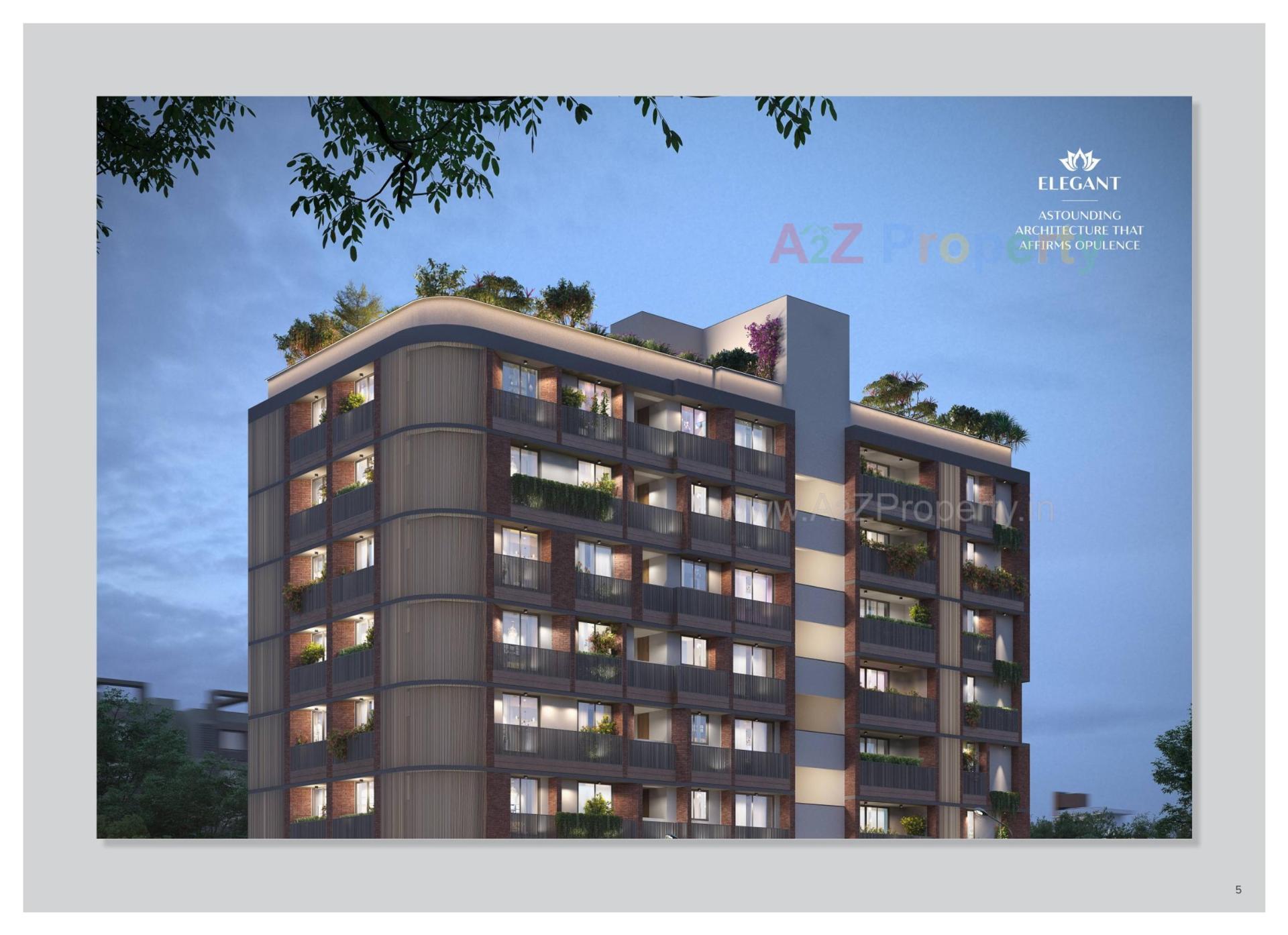 3D Elevation of real estate project Arham Luxuria located at Paldi, Ahmedabad, Gujarat