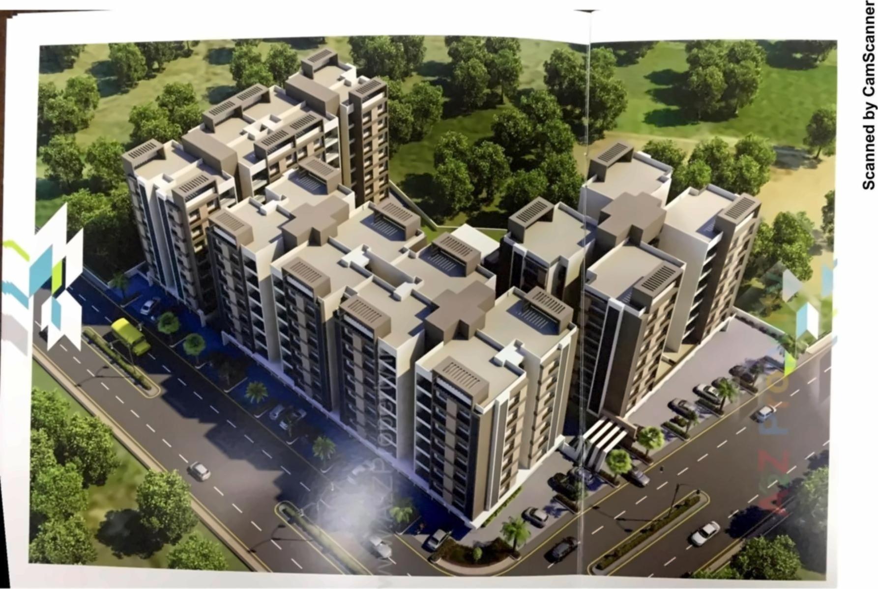 3D Elevation of real estate project Aries Heights located at Nikol, Ahmedabad, Gujarat